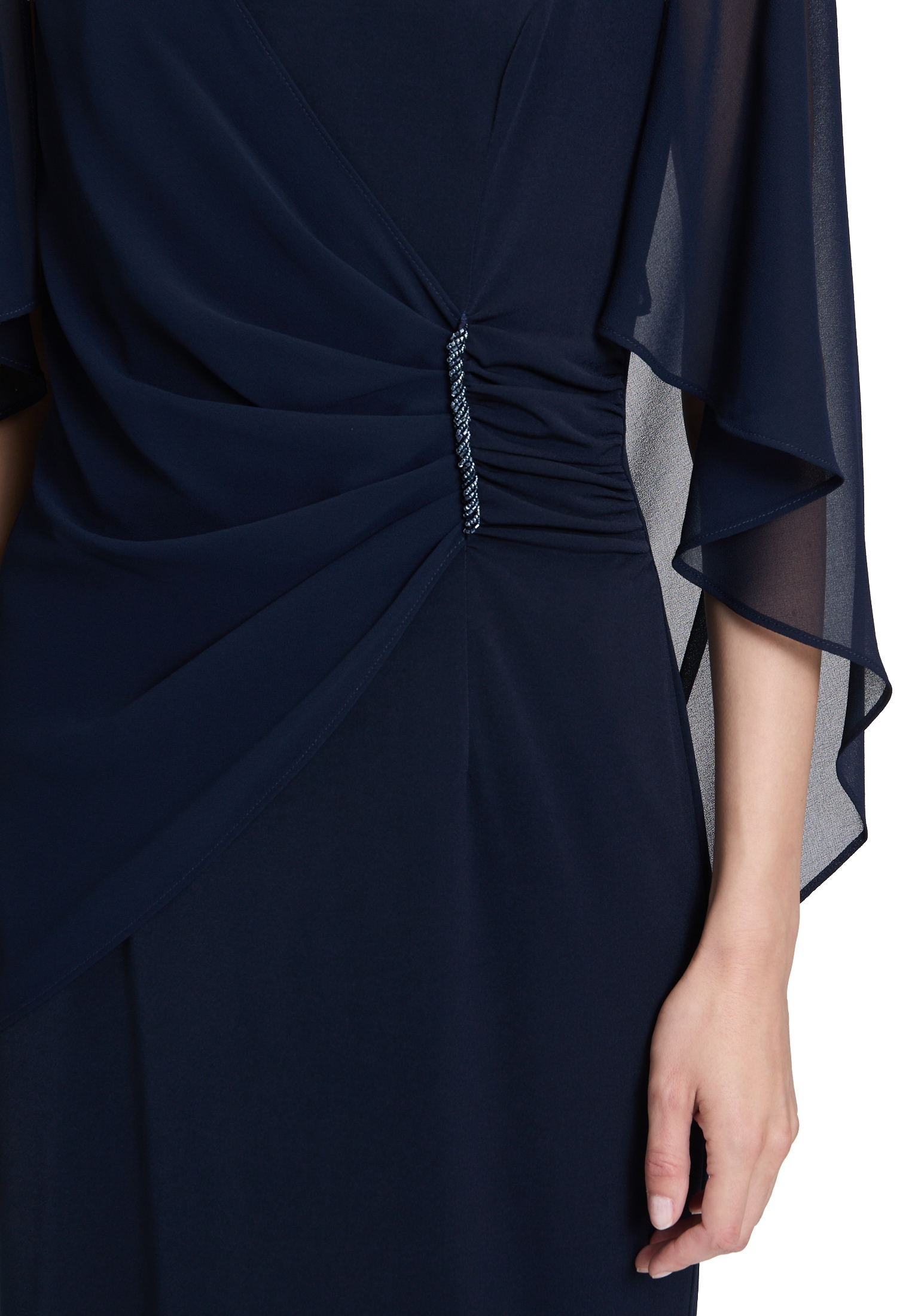 Vera Mont Cocktailkleid »Vera Mont Cocktailkleid mit Raffung«, Materialmix