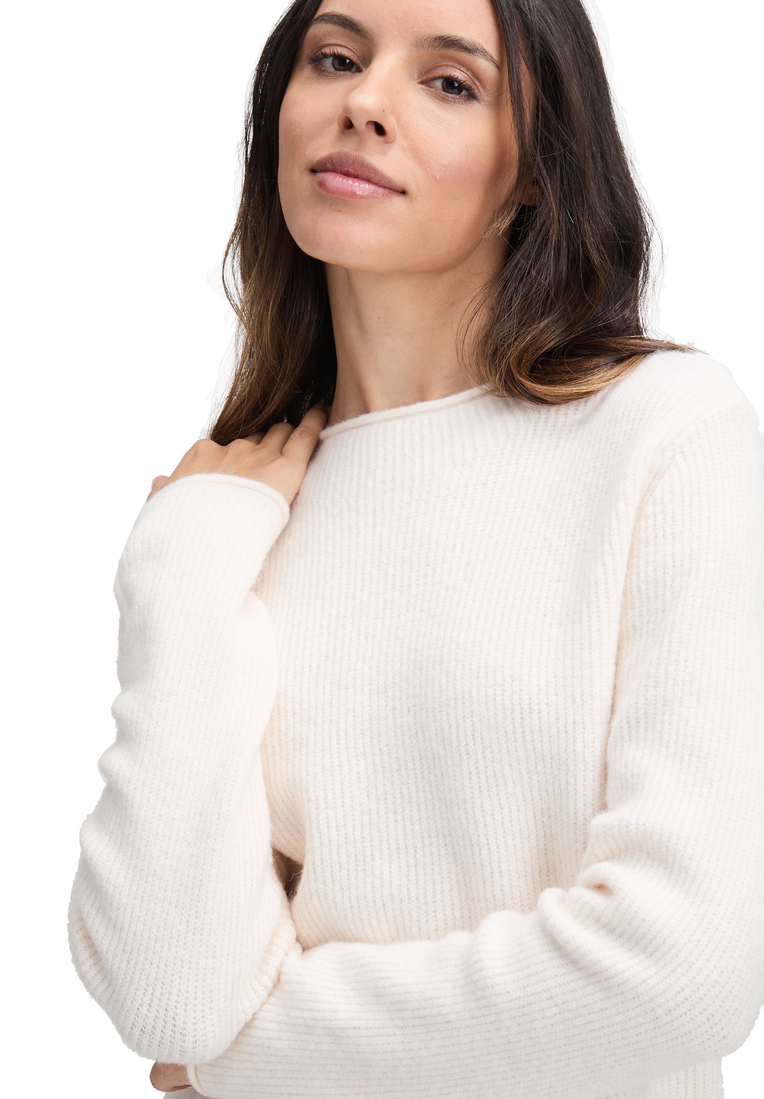 Cartoon Strickpullover »Damen Strickpullover mit Stehkragen« 1 Stk. tlg.