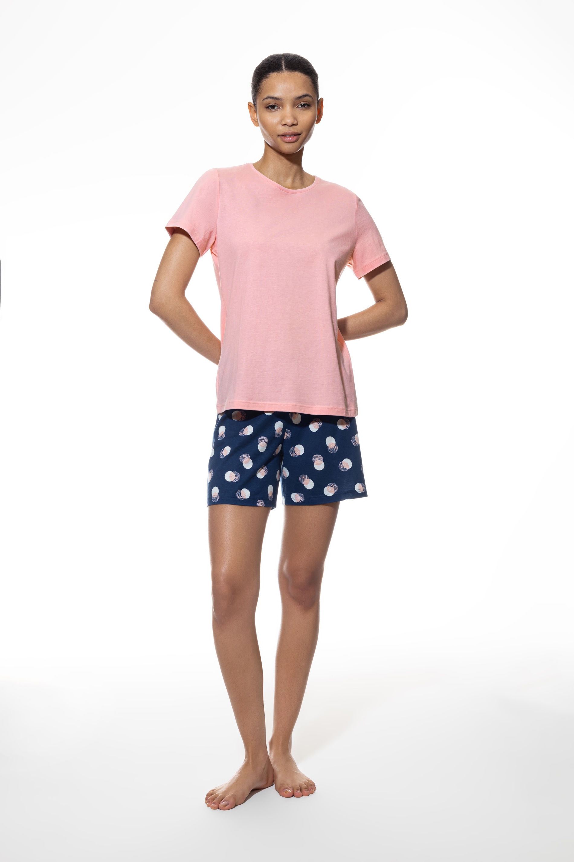 Mey Shorty "Scribbled Dots" 2 Stk. tlg., Kurze Hose mit Punkteprint günstig online kaufen