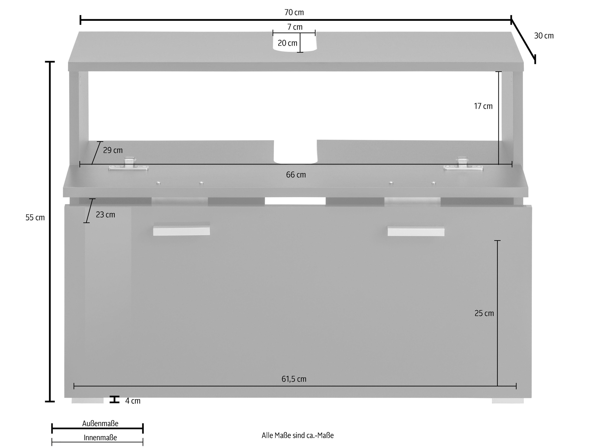 Places of Style Waschbeckenunterschrank »Rowan«, | BAUR cm 70 Breite kaufen