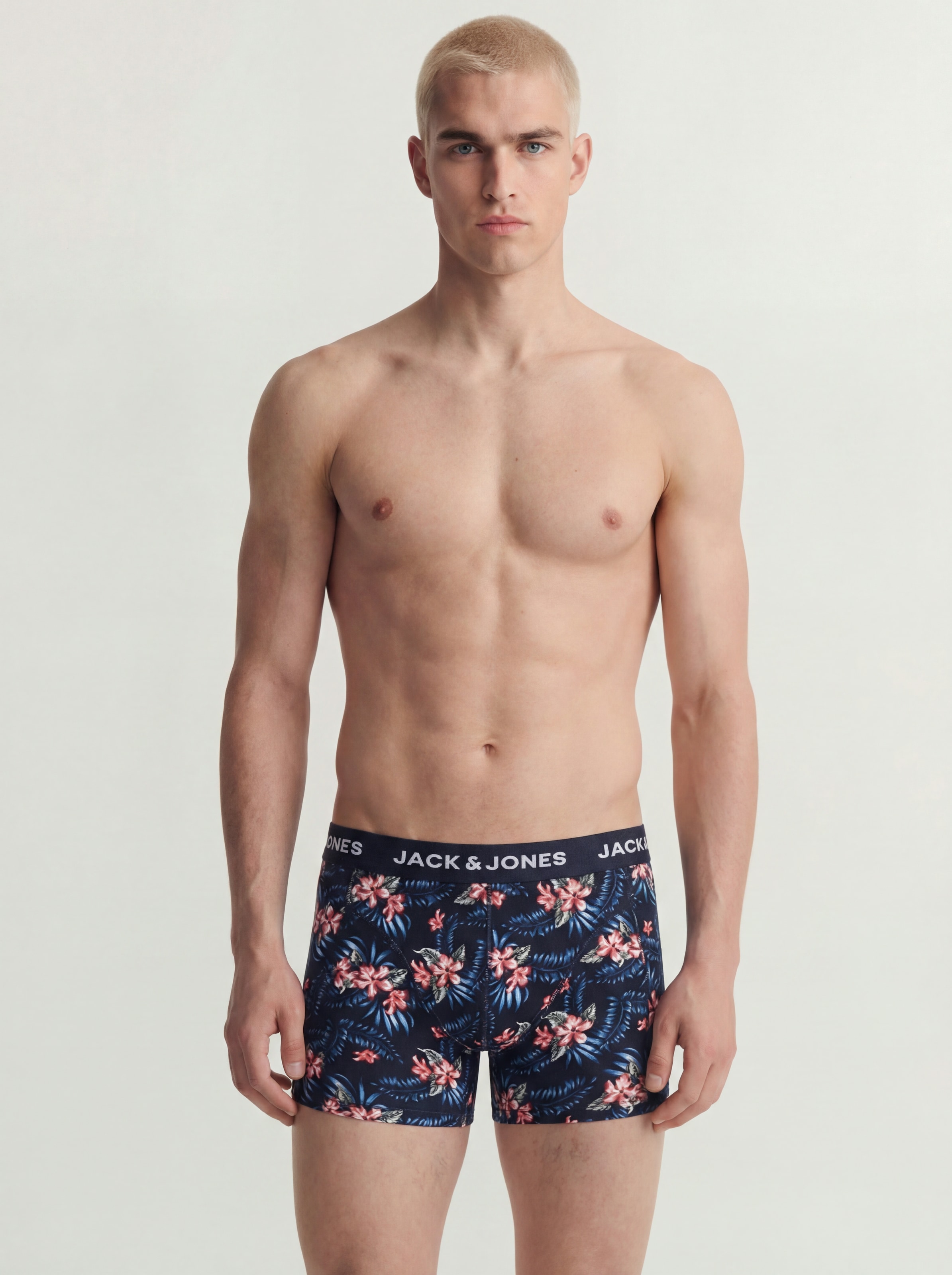 Jack & Jones Trunk »JACLAMINE FLOWER TRUNKS 3 PACK SN« Packung, 3 Stk. Baumwollmischung, elastischer Bund