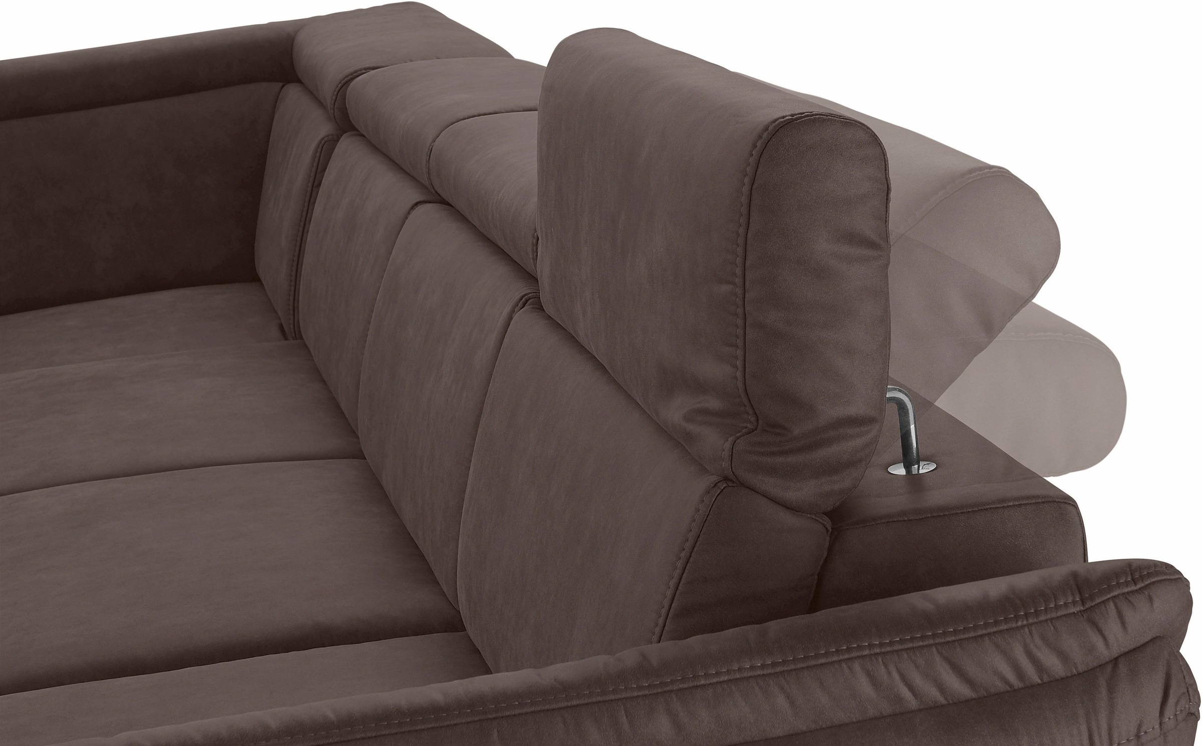 sit&more Wohnlandschaft »Avignon U-Form«, wahlweise mit Bettfunktion und Stauraum, inklusive Kopfteilverstellung
