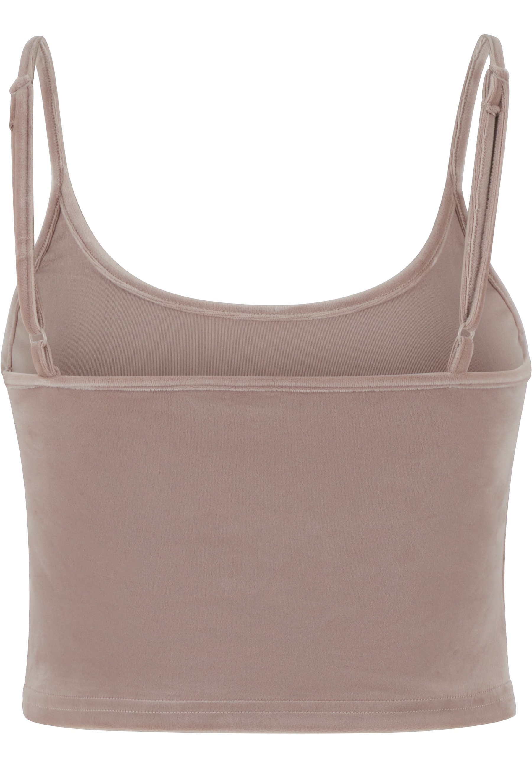 URBAN CLASSICS Tanktop »Urban Classics Ladies Short Velvet Top«