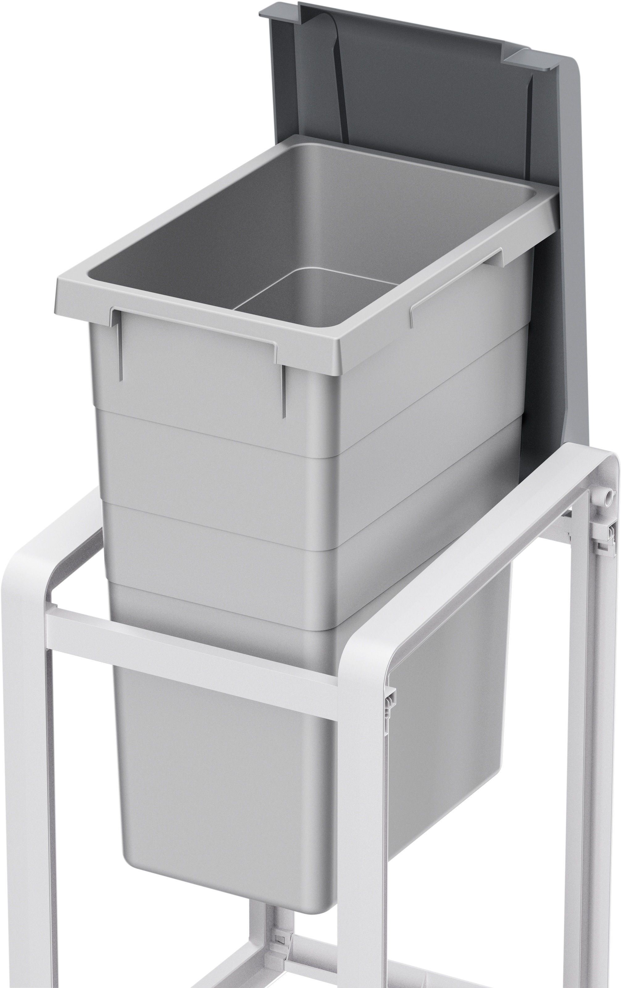 Hailo Mülltrennsystem "ProfiLine Öko XL" 1 Behälter 38 Liter, grau, Kunstst günstig online kaufen