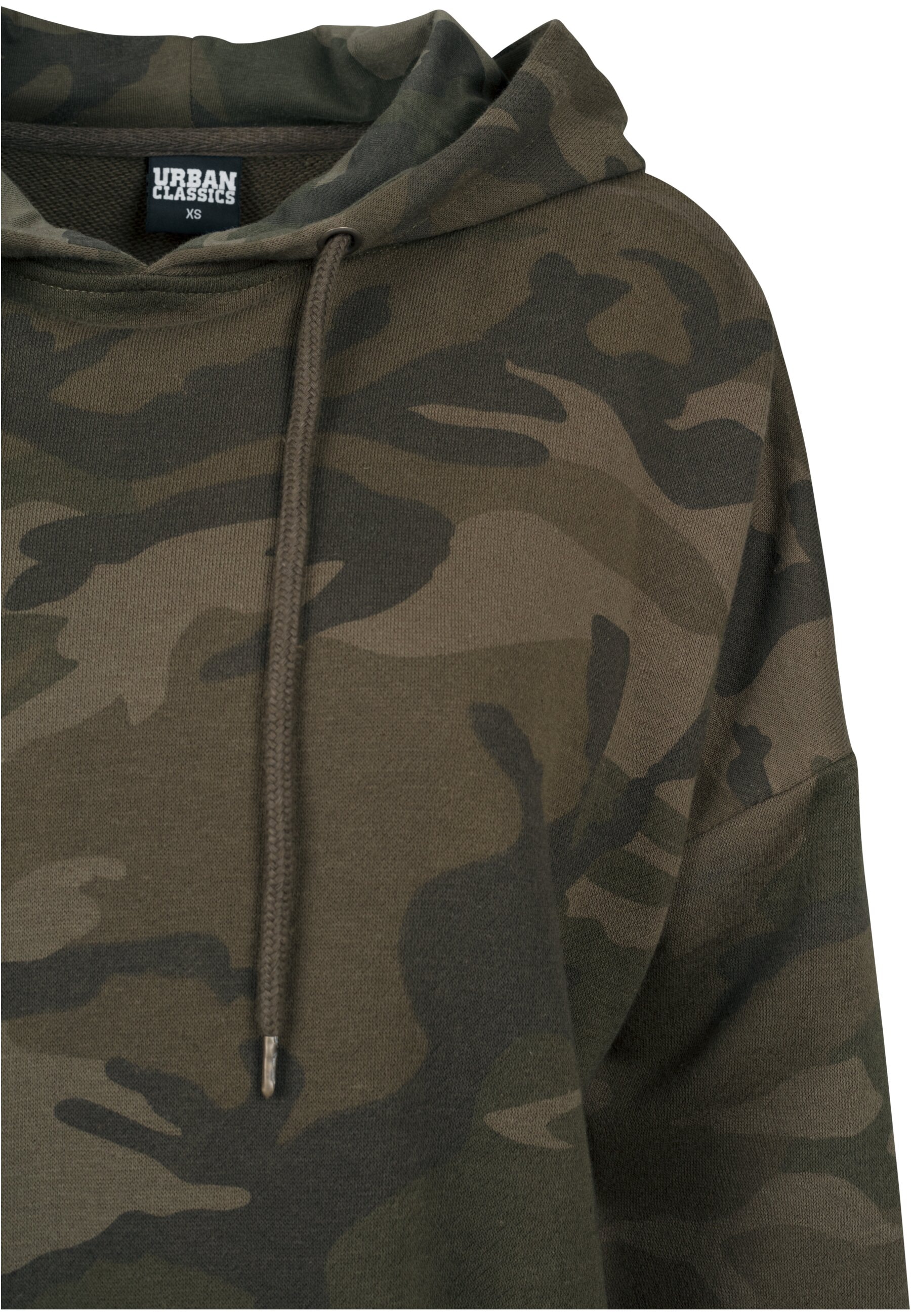URBAN CLASSICS Rundhalspullover »Urban Classics Damen Ladies Oversized Camo Hoody«, (1 tlg.)
