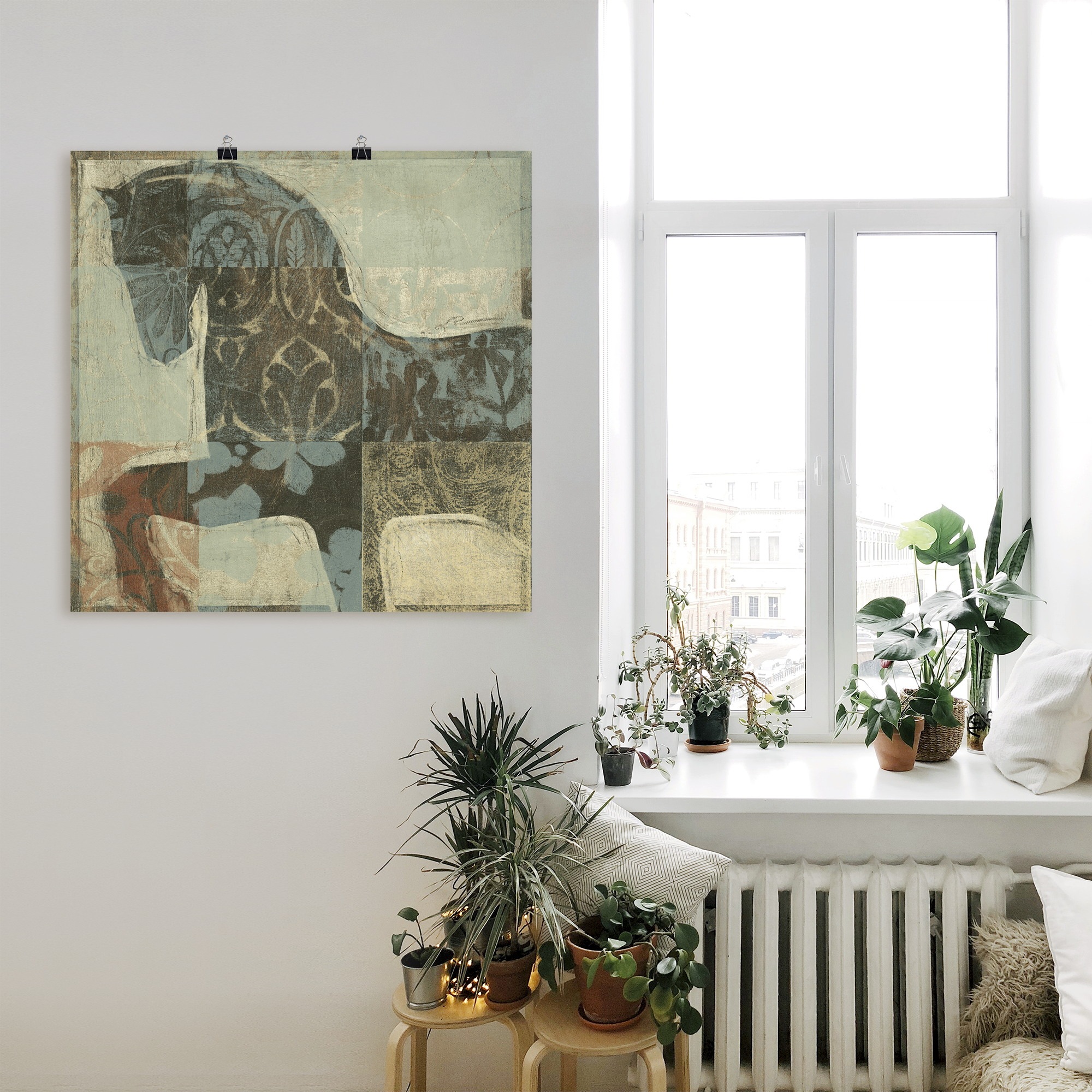 Artland Wandbild »Gemustertes Pferd I«, Haustiere, (1 St.), als Alubild, Outdoorbild, Leinwandbild, Poster in verschied. Größen