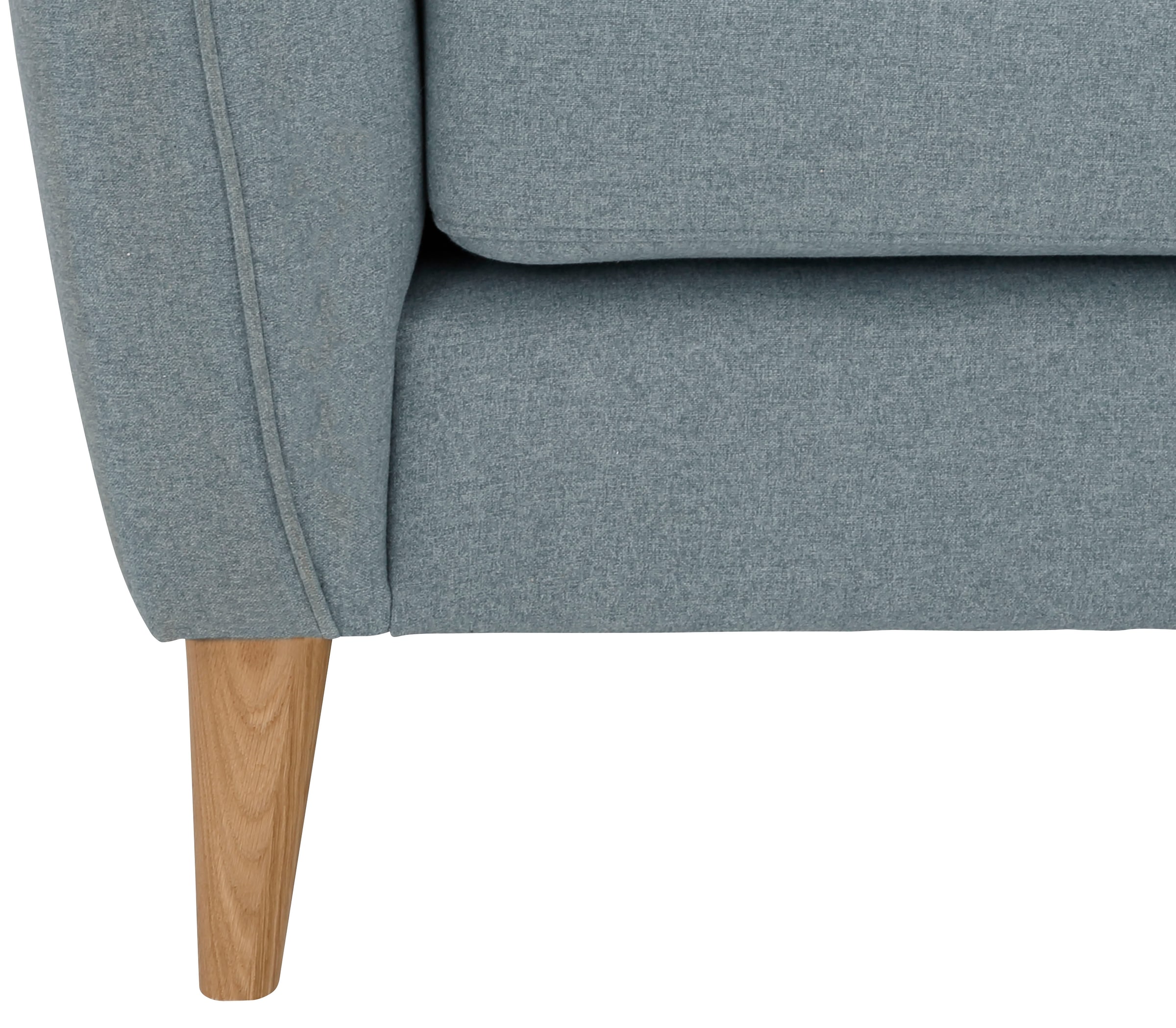 Home affaire Ecksofa »MARSEILLE 278/278 cm, L-Form,«, gleichschenklig, aus Eiche-Massivholz Beinen, verschiedene Bezüge