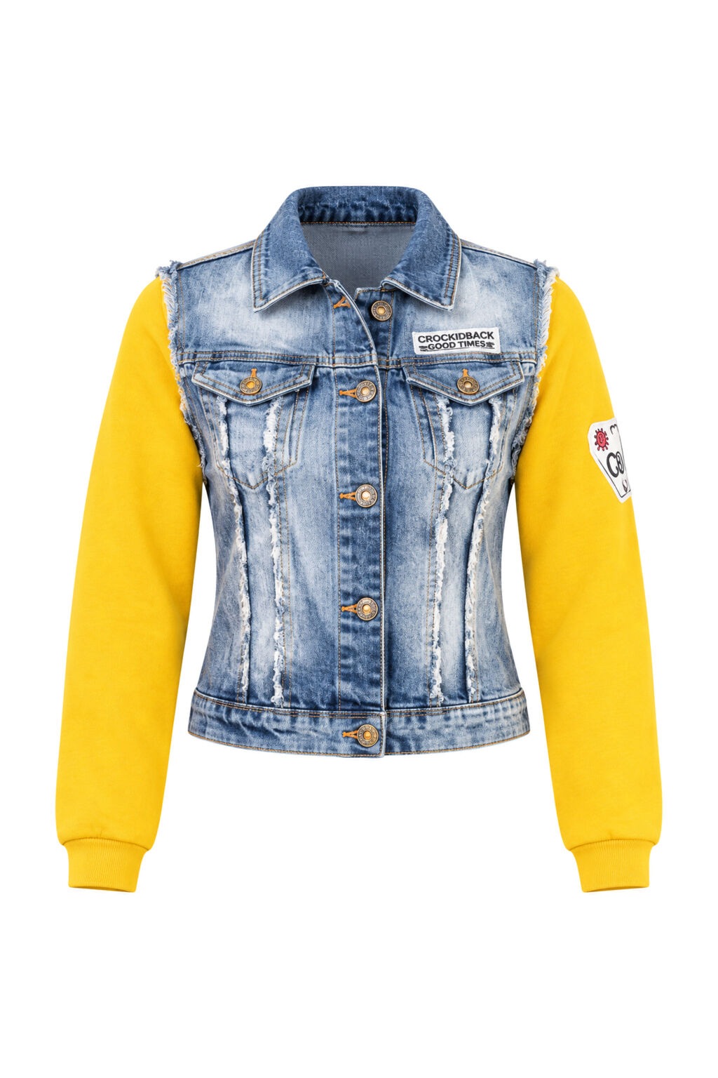 Cipo & Baxx Jeansjacke »Jacken« ohne Kapuze mit Sweat-Ärmeln