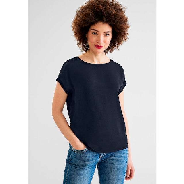 STREET ONE Shirttop, mit U-Boot-Ausschnitt kaufen | BAUR