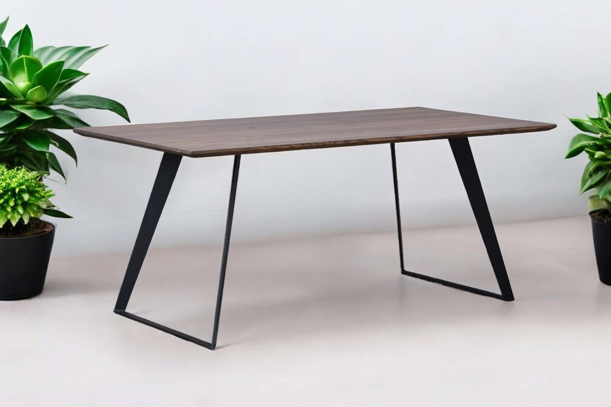 OTTO home Esstisch "Talwiese Küchentisch, U-Form Metallgestell, Wildeiche m günstig online kaufen