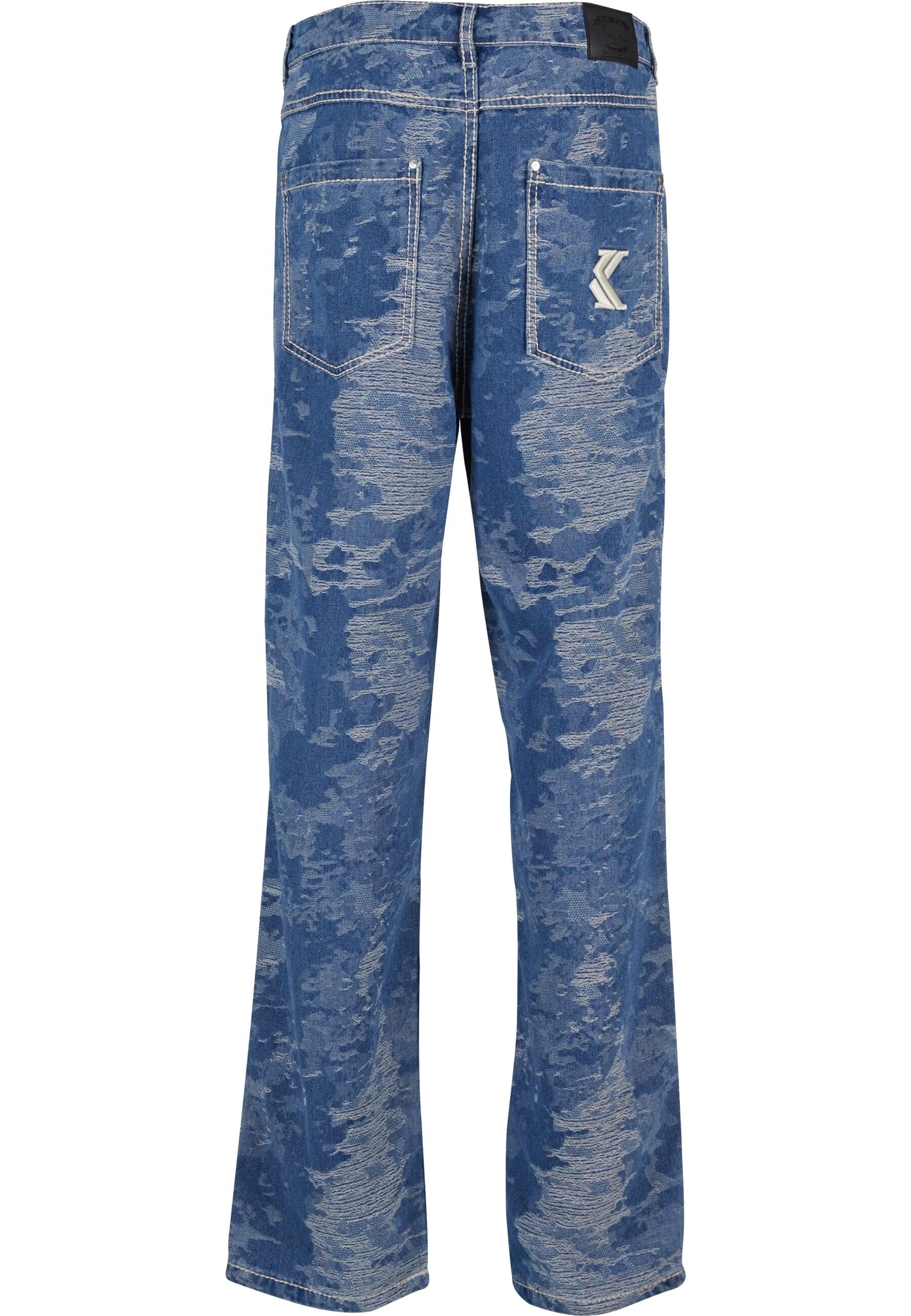 Karl Kani Bequeme Jeans »Karl Kani OG K Distress Camo Five Pocket Denim«