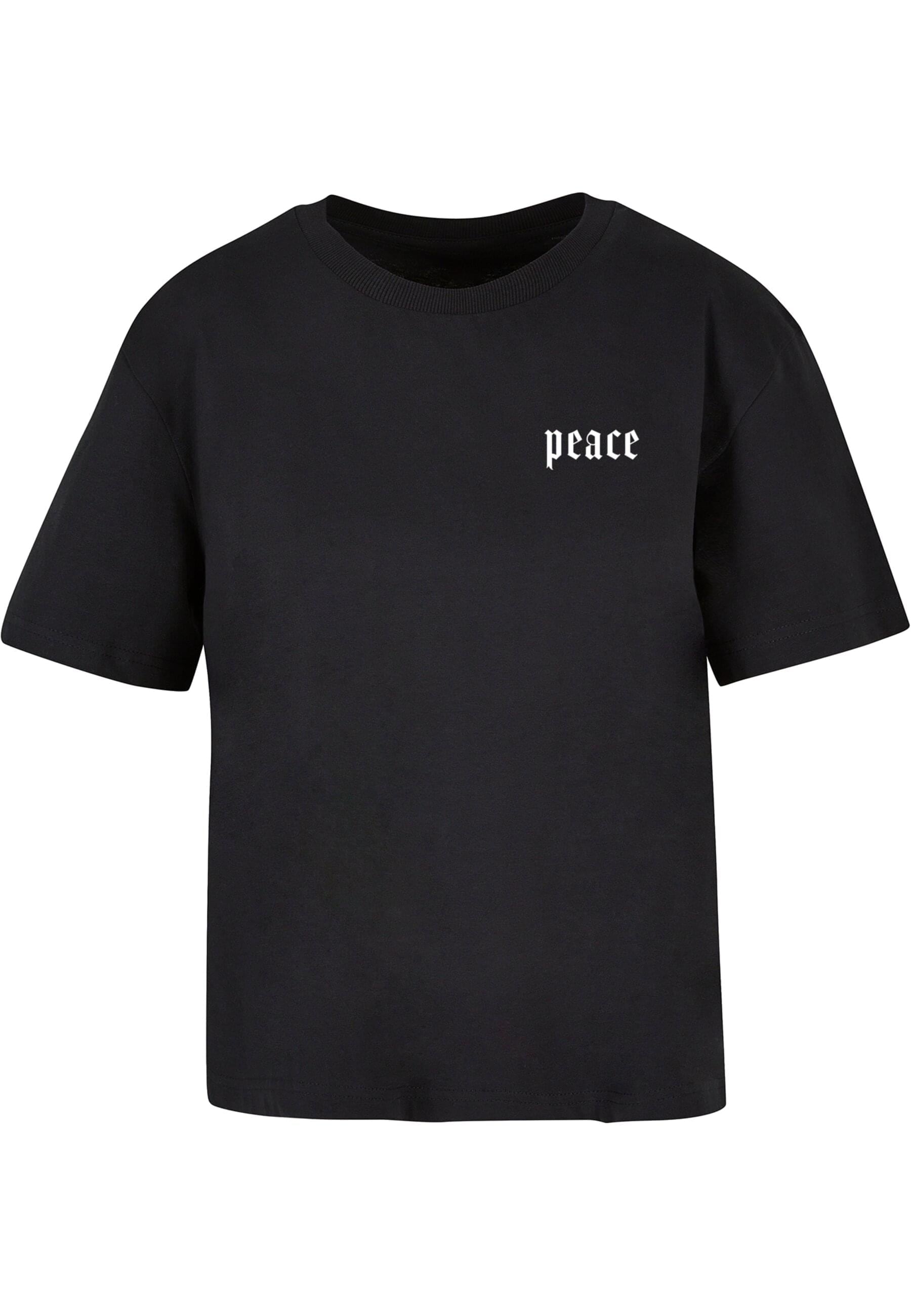 Miss Tee T-Shirt »Miss Tee Damen Girls Peace Hand Tee«, (1 tlg.)