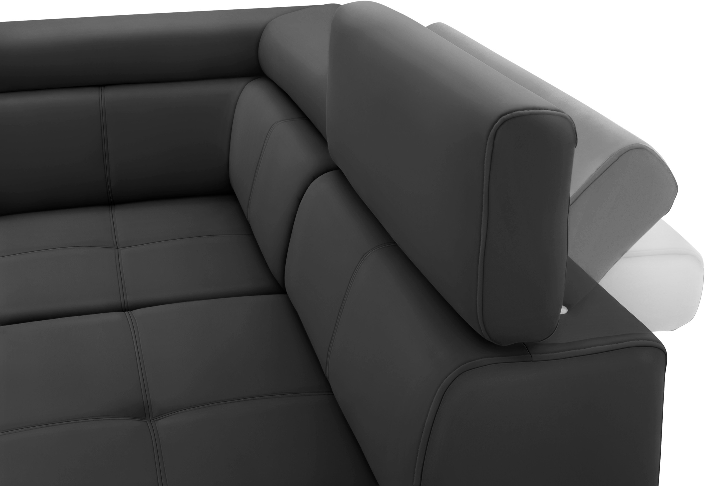 exxpo - sofa fashion Ecksofa »Fiji, L-Form«, mit Kopf- bzw. Rückenverstellung, wahlweise mit Bettfunktion