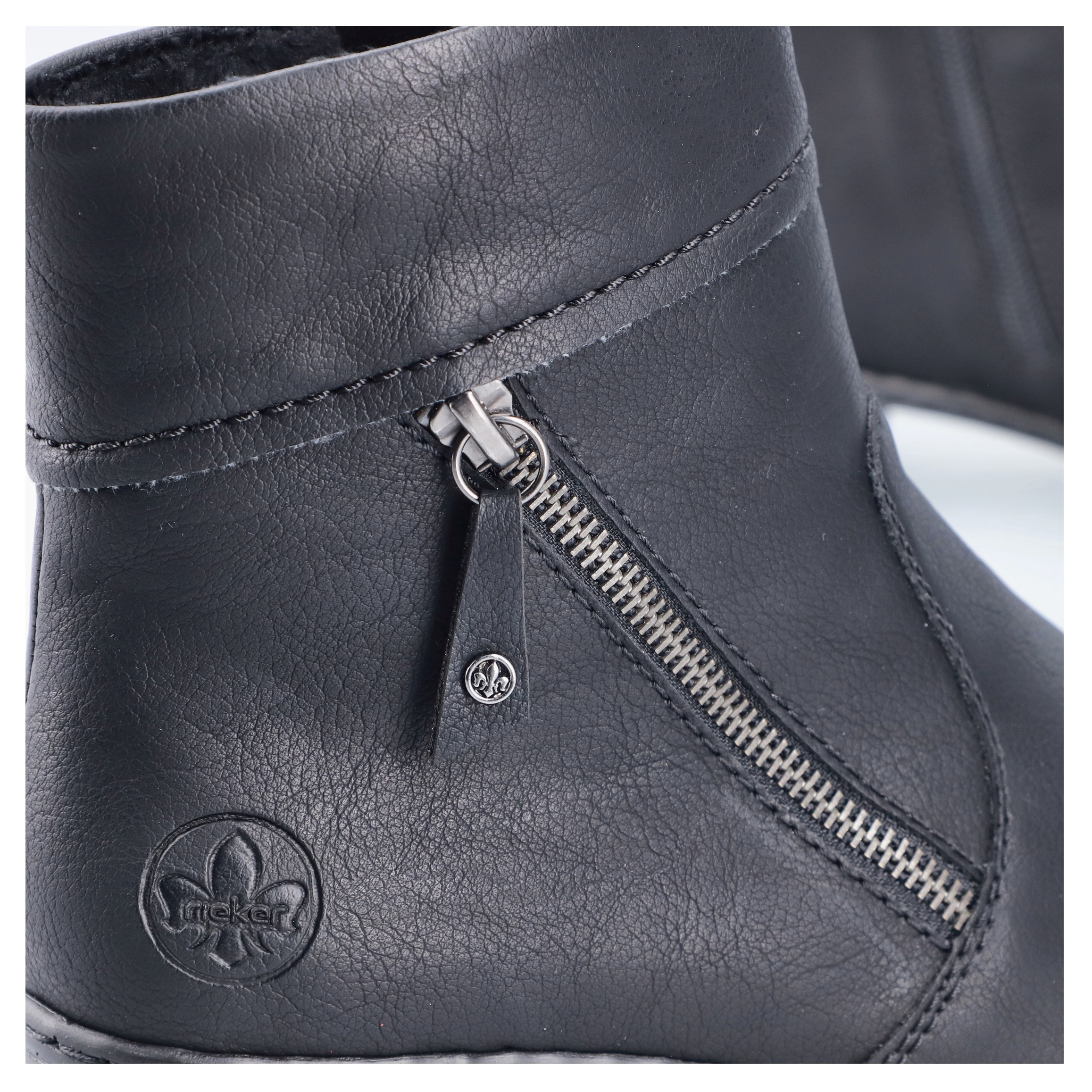 Rieker Stiefelette, Boots, Ankleboots, Blockabsatz, mit praktischem Innenreißverschluss