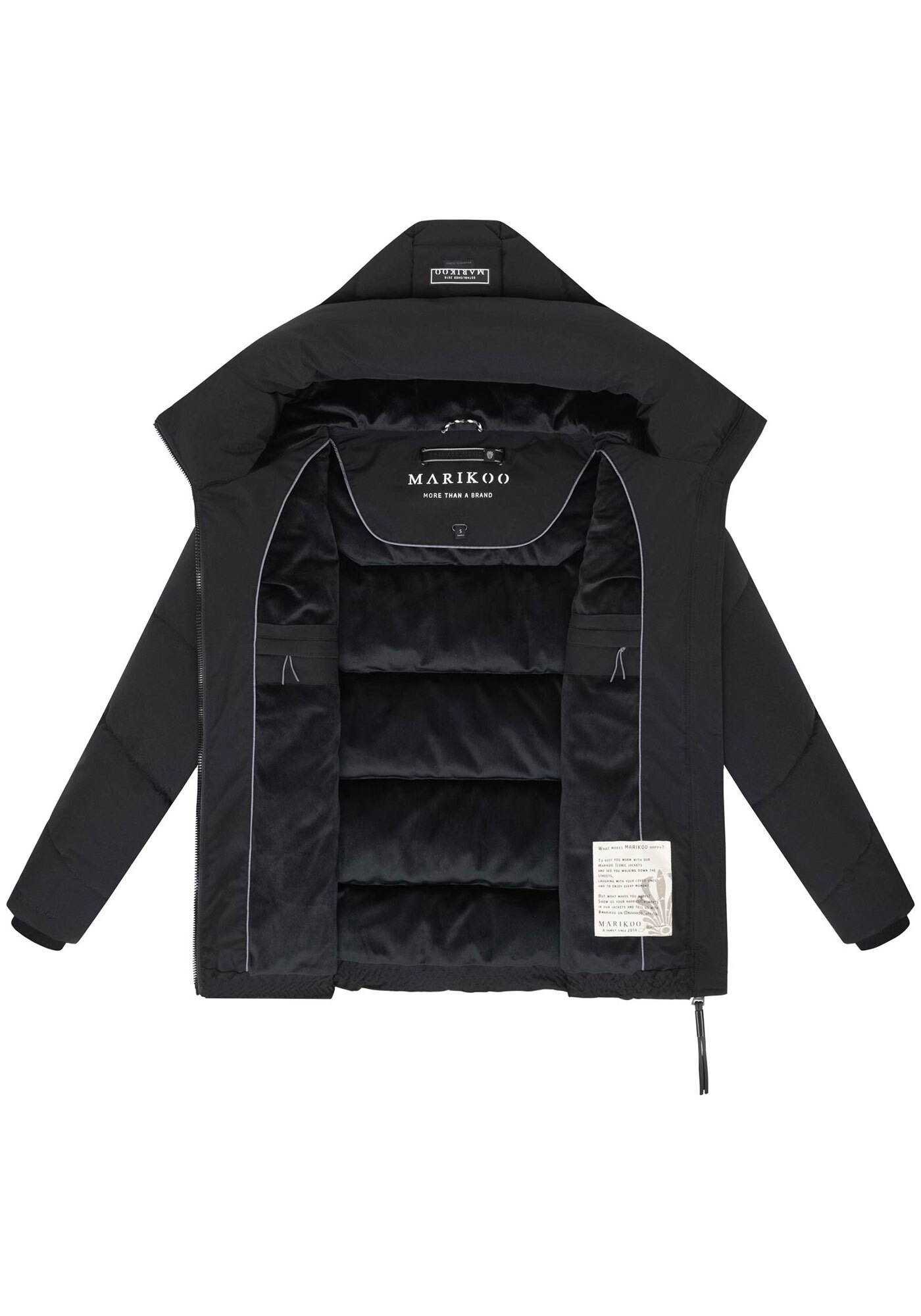 Marikoo Winterjacke »Kuscheltatze«, mit extra hohem Kragen