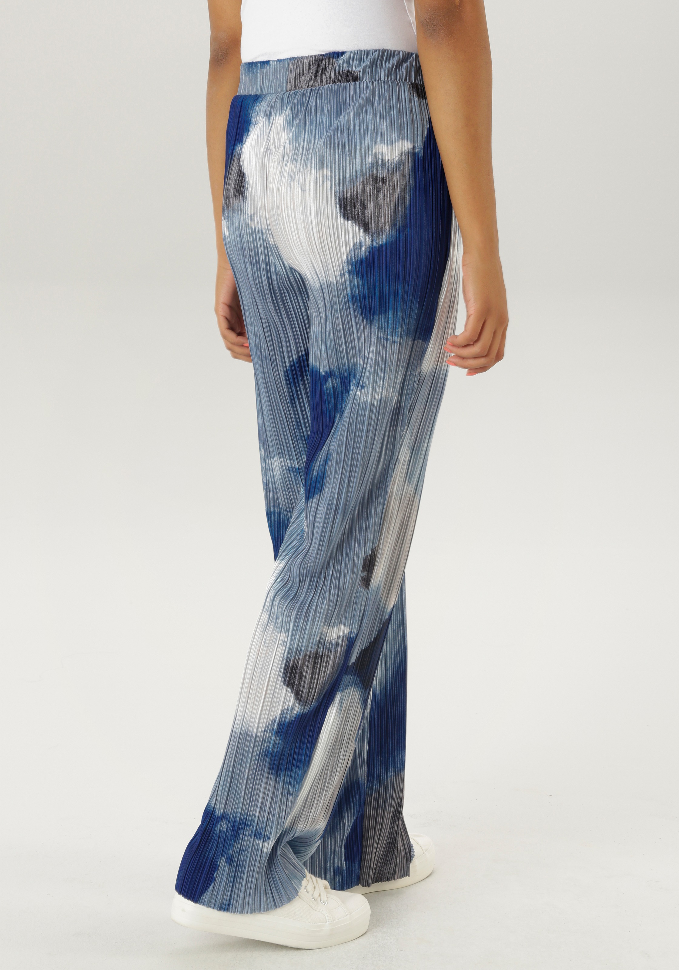 Thumbnail - Aniston SELECTED Schlupfhose mit Plissee und elastischen Bund