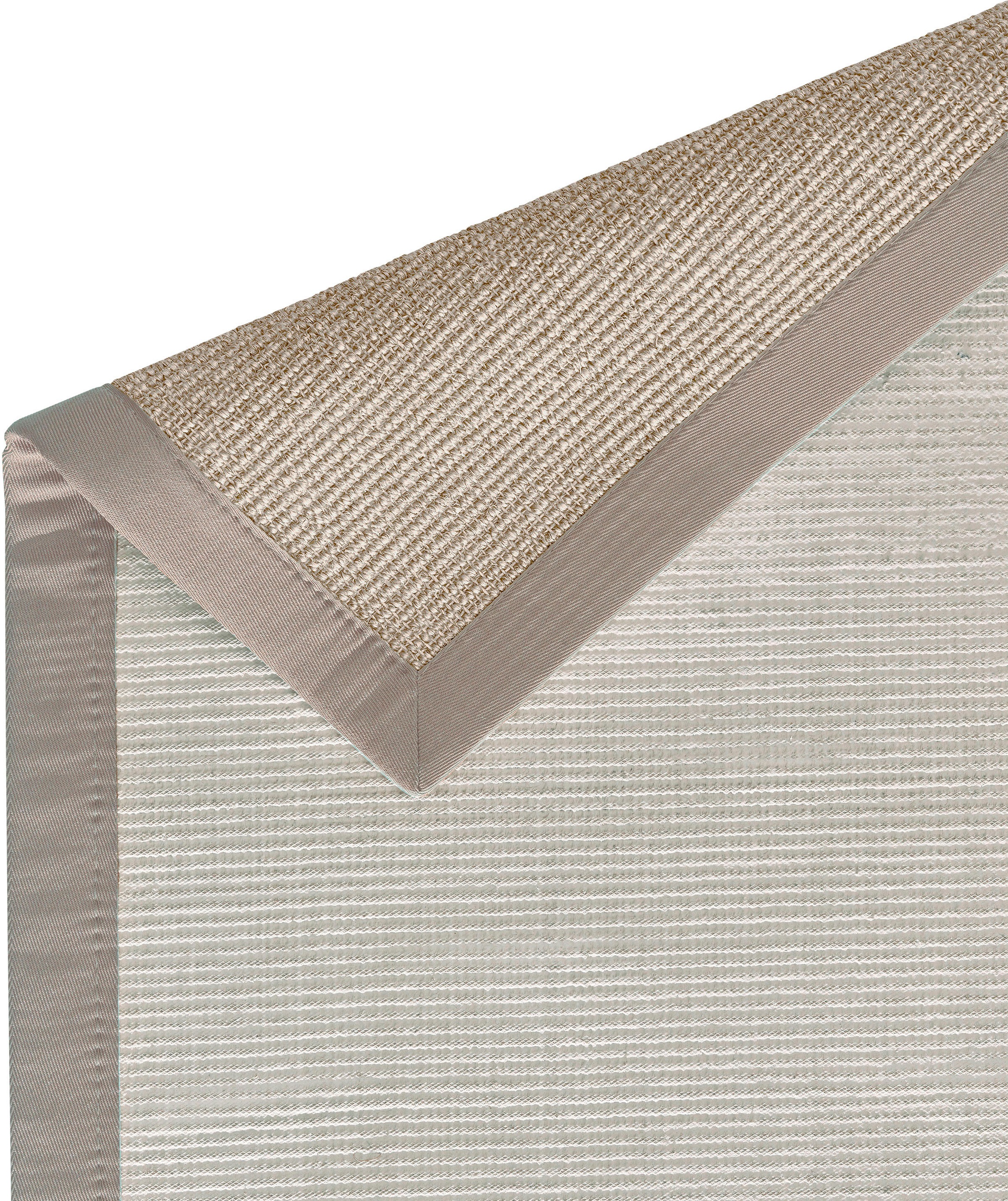 Sisalteppich DEKOWE "Mara S2 mit Bordüre", grau (kieselgrau), B:120cm H:5mm L:170cm, Sisal, Teppiche, Sisalteppich, Flachgewebe, Material: 100% Sisal, Wohnzimmer, Kundenliebling 3
