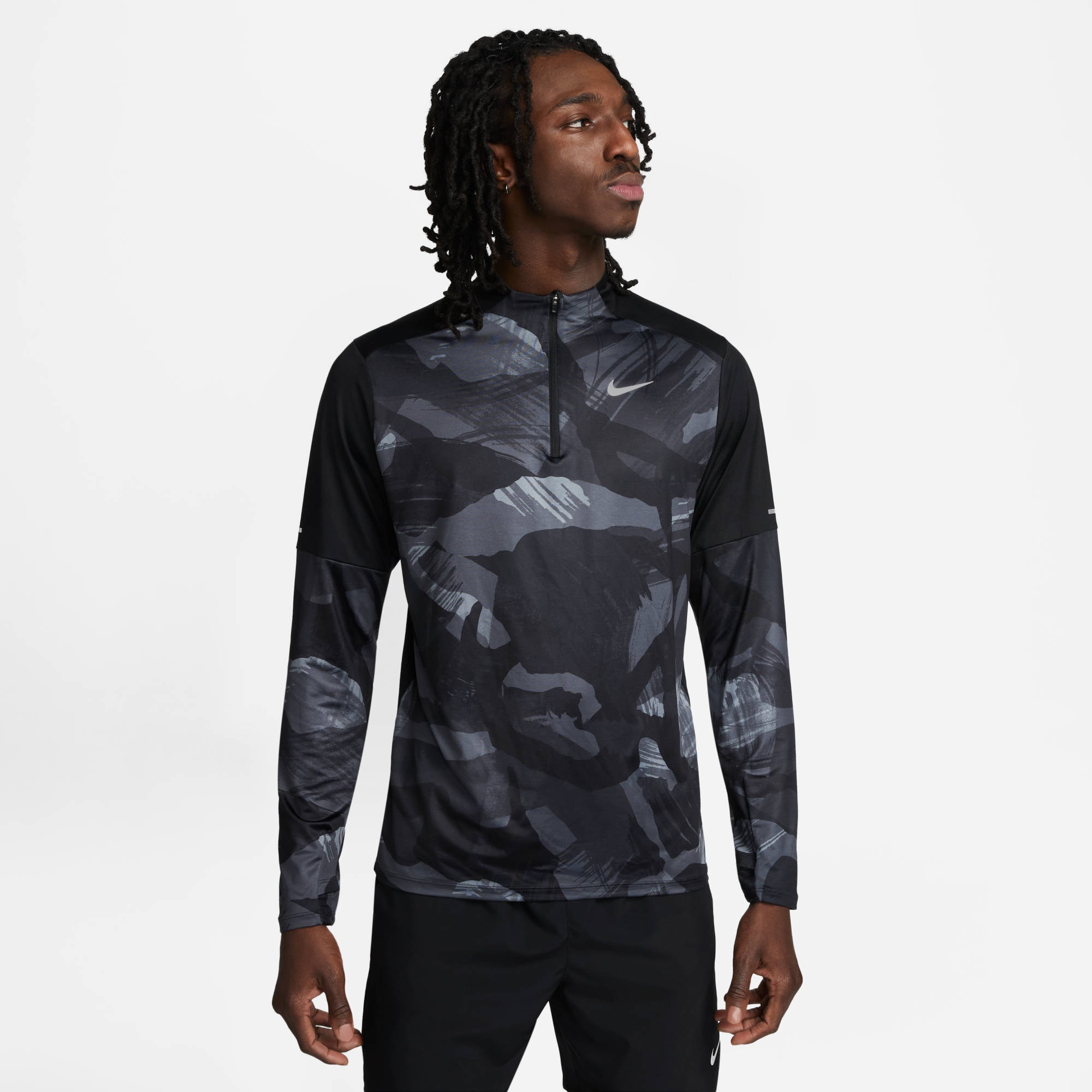 Nike Laufshirt »M NK DF ELMNT CAMO TOP HZ«