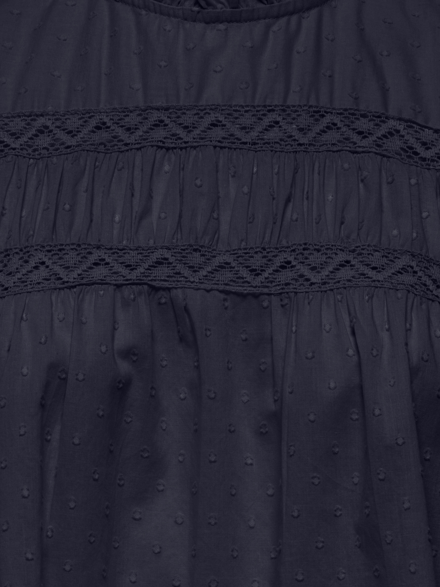 ONLY Rüschentop »ONLKATTI S/S DOBBY TOP WVN NOOS« Baumwolle, regular fit