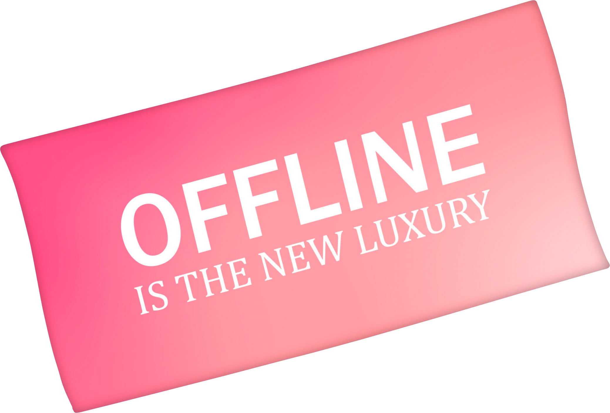 Minions Badetuch "Offline is the new luxury", (1 St., Badetuch 75 x 150 cm), mit lustigem Spruch