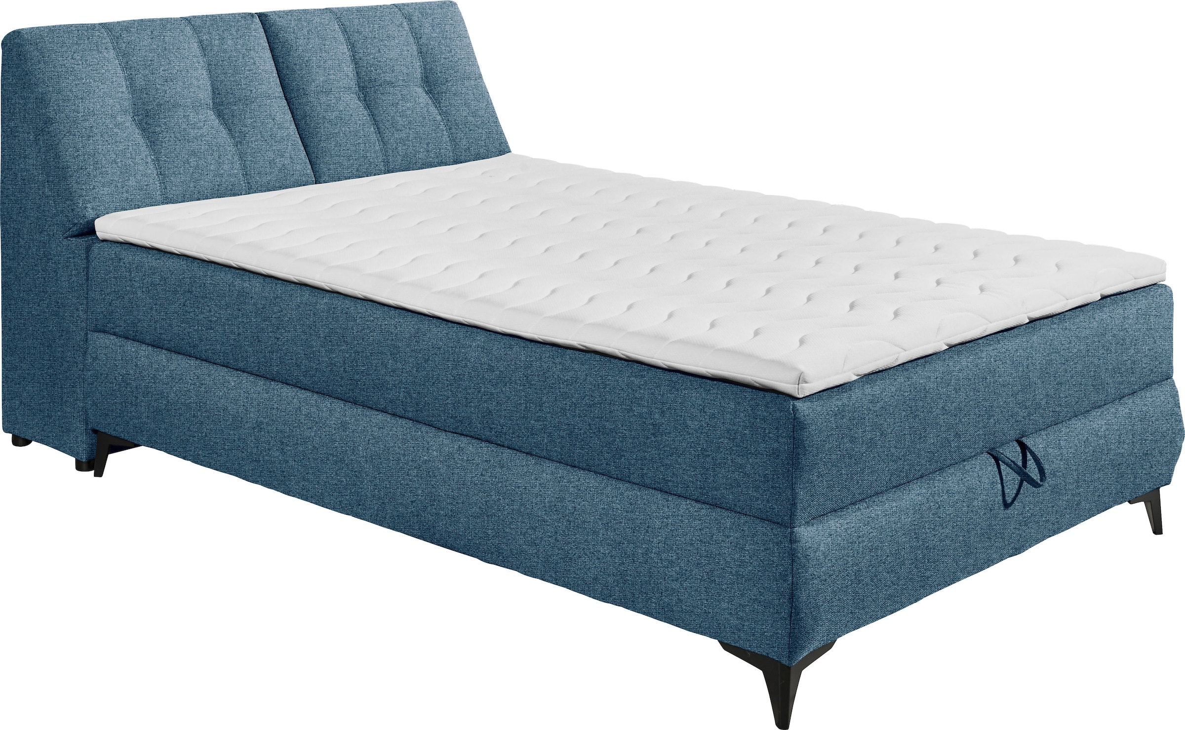 ED EXCITING DESIGN Boxbett »Atlantis«, mit Bettkasten und Stauraum im Kopfteil
