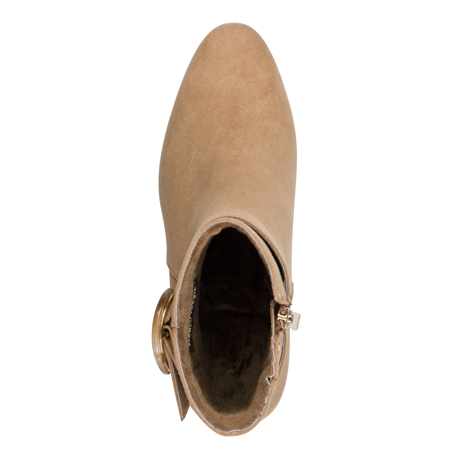 MARCO TOZZI Stiefelette, Blockabsatz, Abendschuh, Festtagsschuh mit Zierschnalle