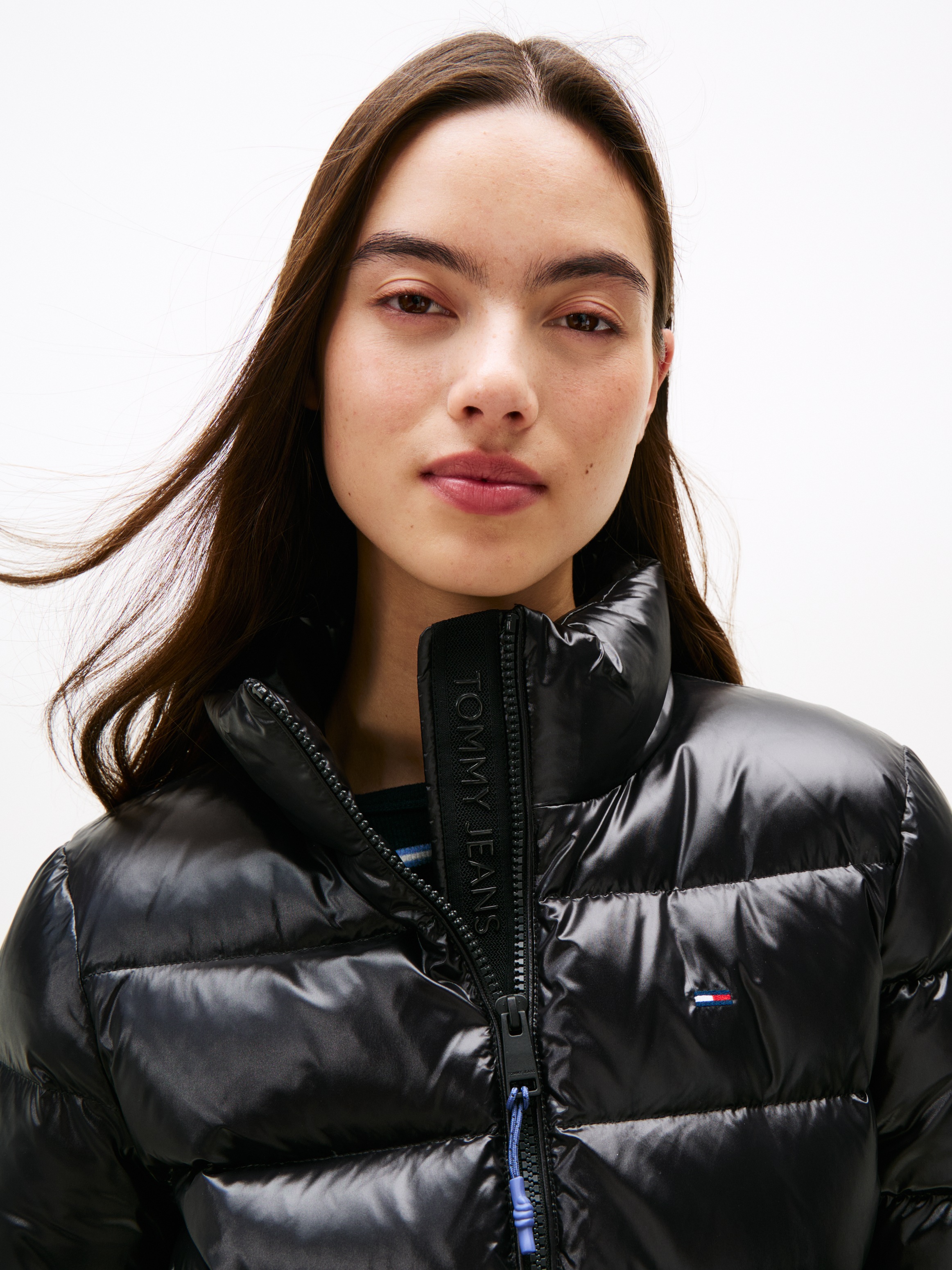 Tommy Jeans Steppjacke "TJW SLIM ZIP PRINT DOWN JACKET" günstig online kaufen