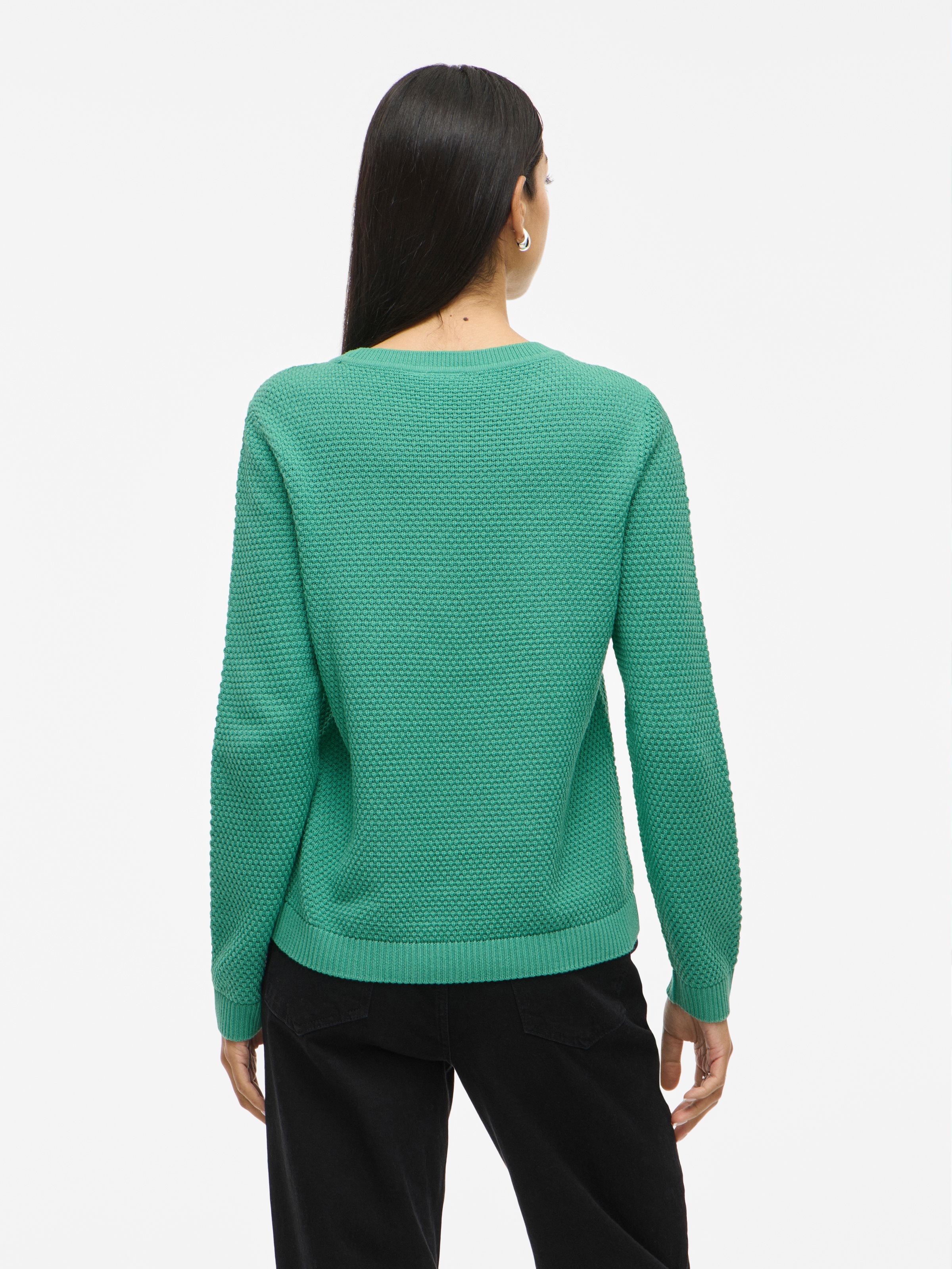 Vila Rundhalspullover "VIDALO O-NECK L/S KNIT TOP- NOOS" Baumwolle, regular günstig online kaufen