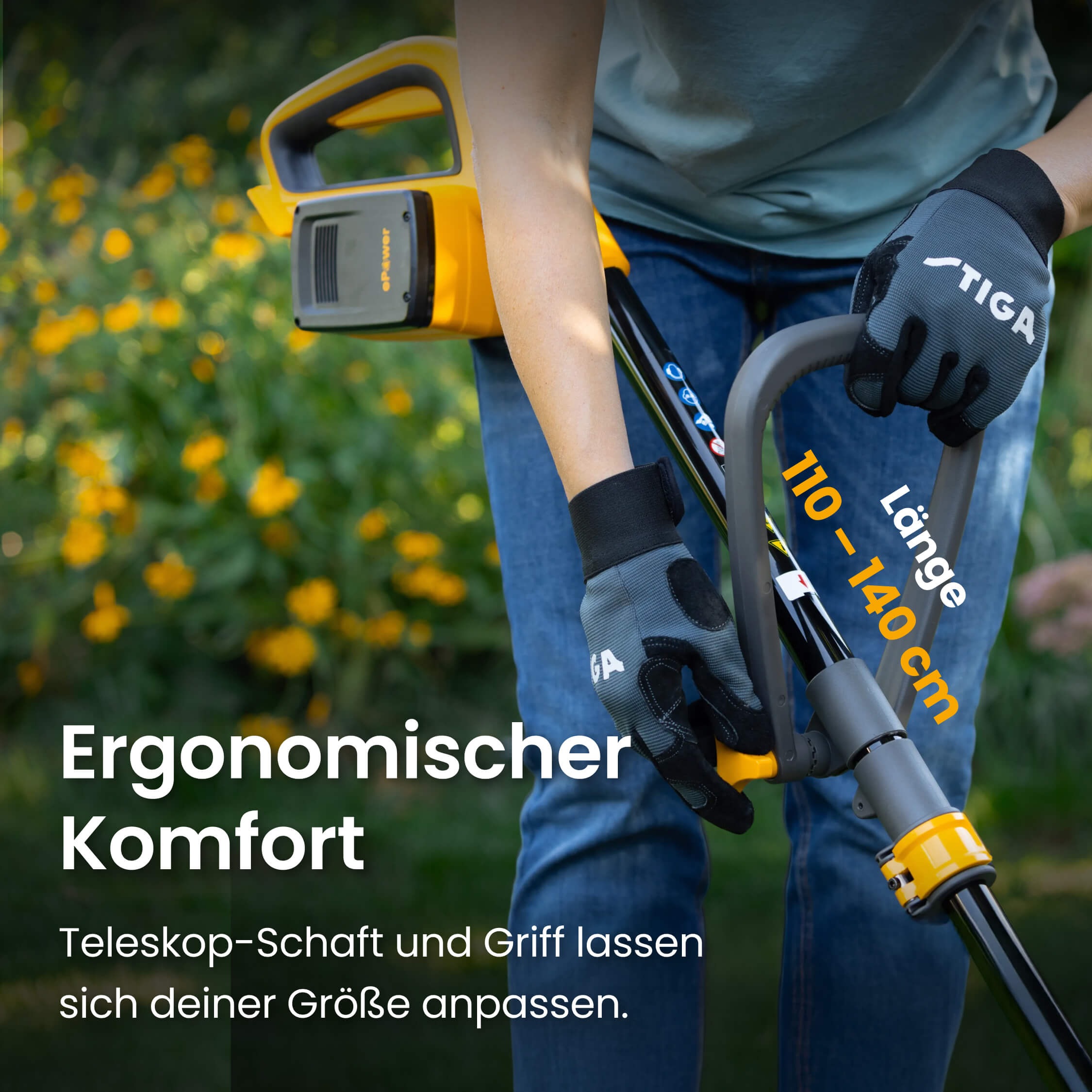 STIGA GARDEN Akku-Rasentrimmer »GT 300e« 2-in-1 Schnittsystem, inkl. 2x 2 Ah Akku und Ladegerät
