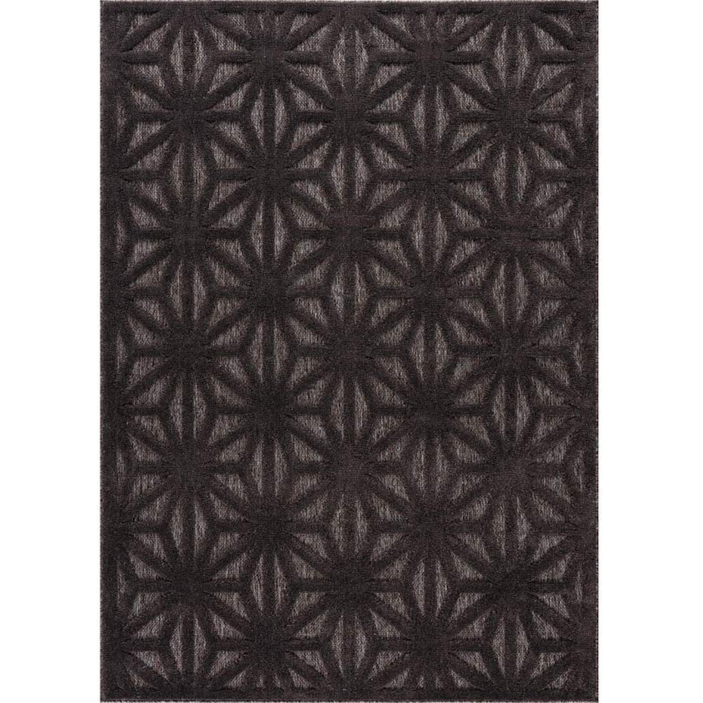 Carpet City Teppich »In-& Outdoorteppich Santorini 58369, 3D-Effekt, Raute-Optik«, rechteckig, Wetterfest & UV-beständig für Terrasse, Balkon, Küche, Flur