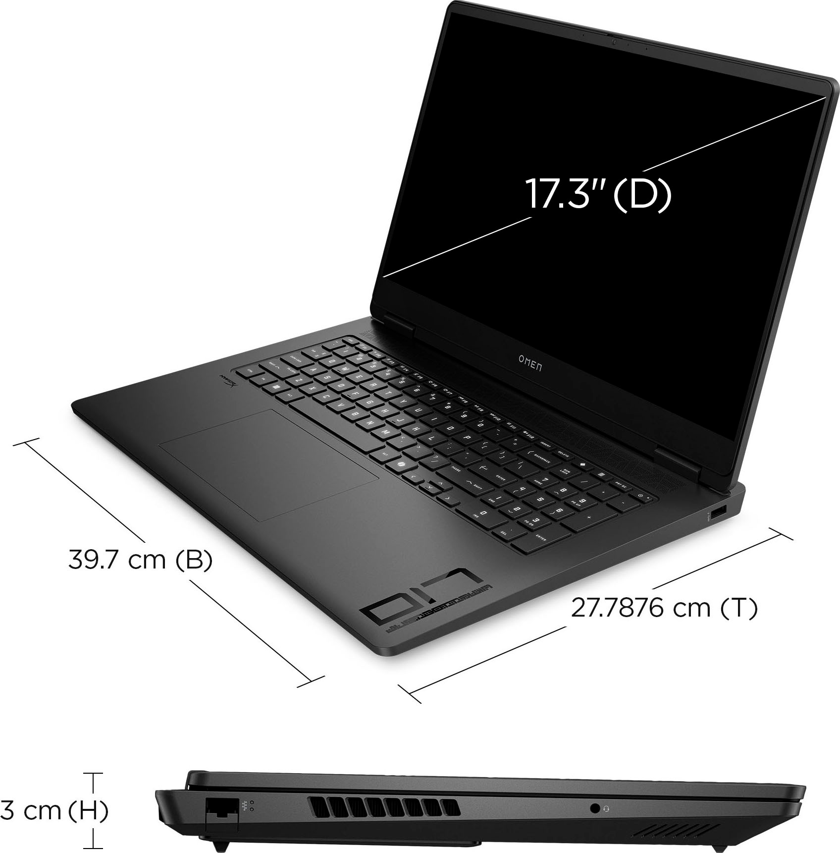 HP Gaming-Notebook »OMEN 17-db AMD«, 43,94 cm, / 17,3 Zoll, AMD, Ryzen™ AI 7, GeForce RTX 5060, 1000 GB SSD