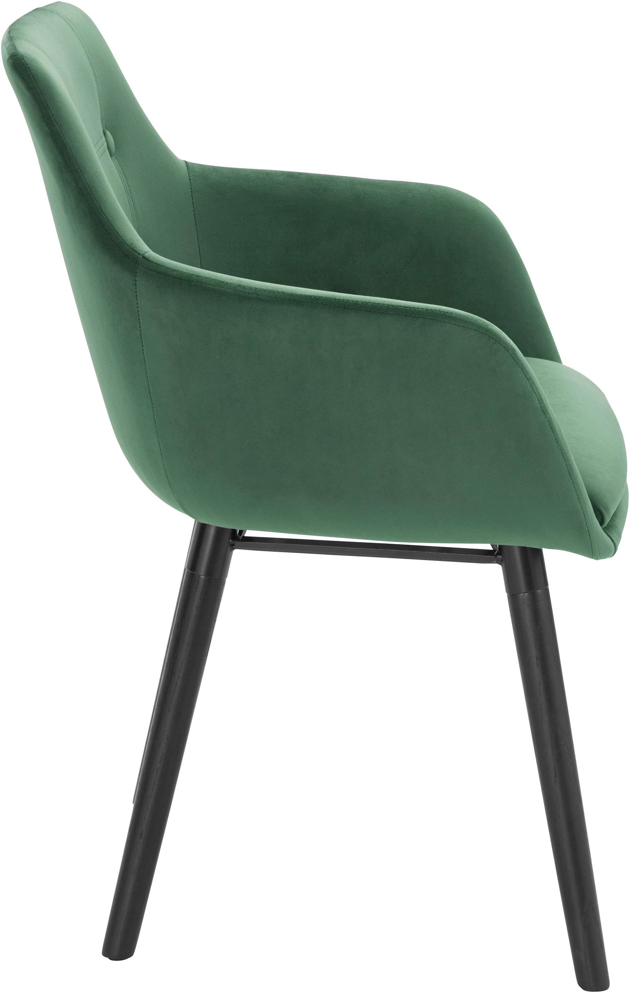 Thumbnail - OTTO home "Bradford" (Set) 1 Stk.(1 oder 2 Stück), Bezug in Samtsoff, Gestell aus Eiche Massivholz