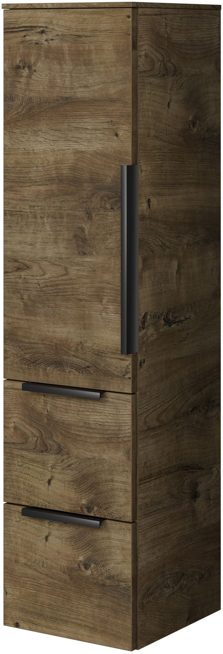 Saphir Midischrank "1 Drehtür und zwei Auszüge mit Soft-Close" 1 Stk. tlg.