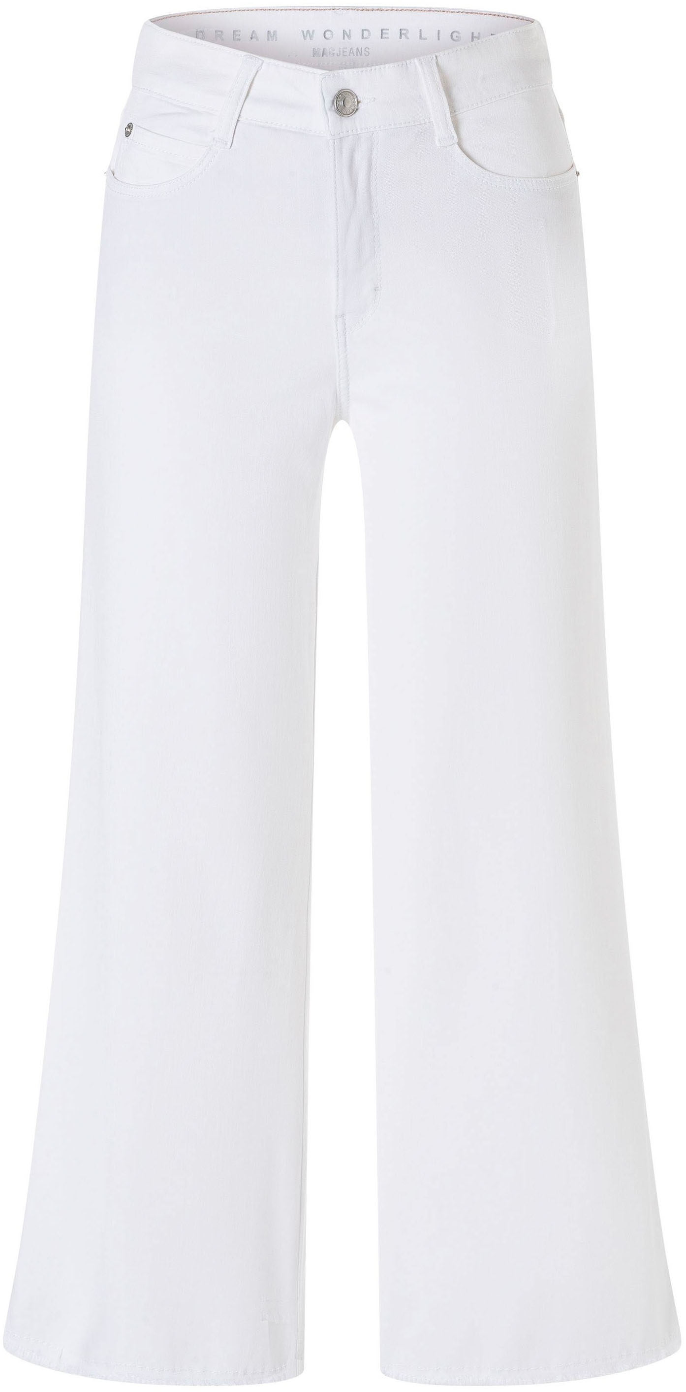 MAC Weite Jeans "DREAM WIDE" mit Fransen am Saum günstig online kaufen