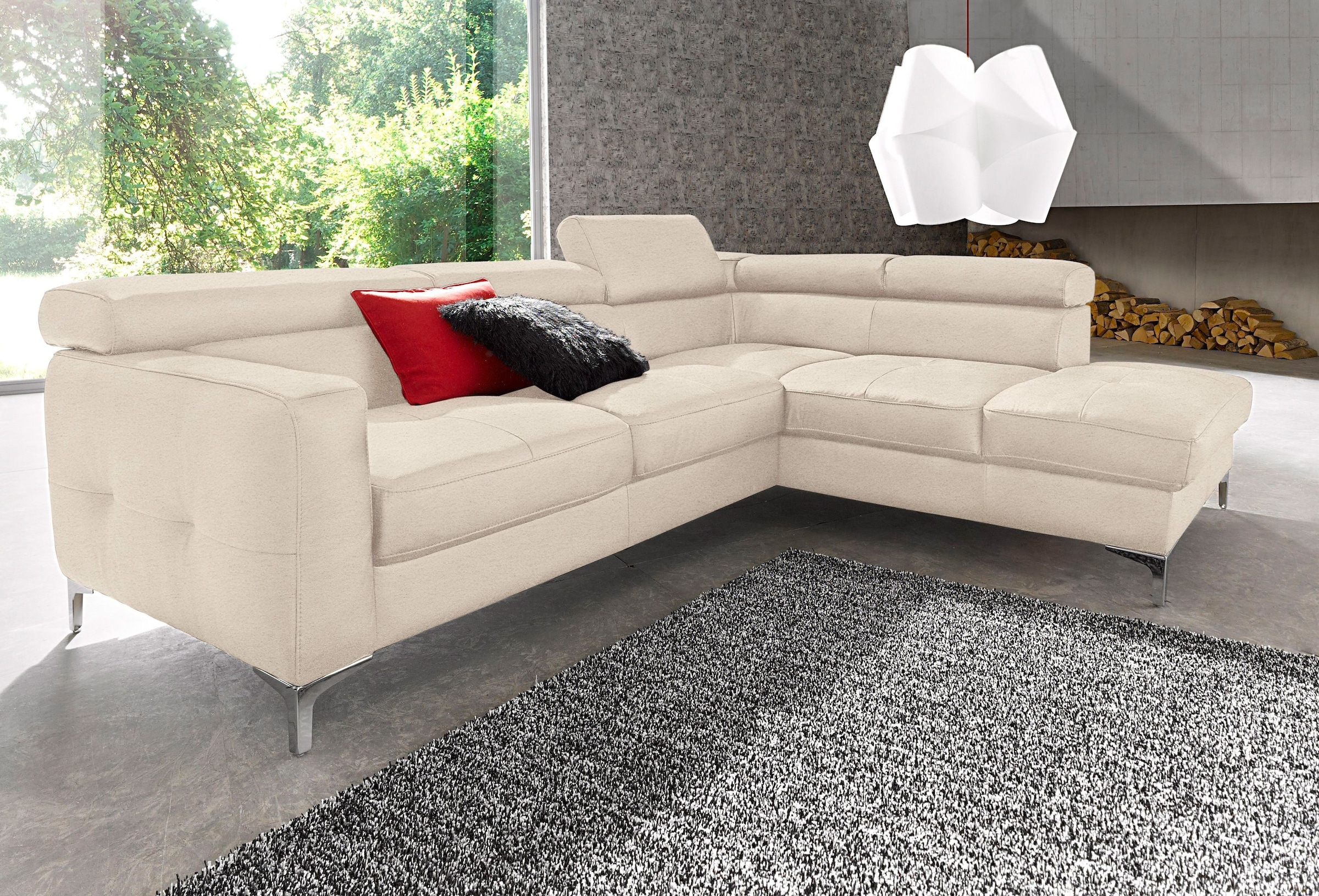 COTTA Polstergarnitur "Sammy L-Form", (Set), Set bestehend aus: Ecksofa mit günstig online kaufen