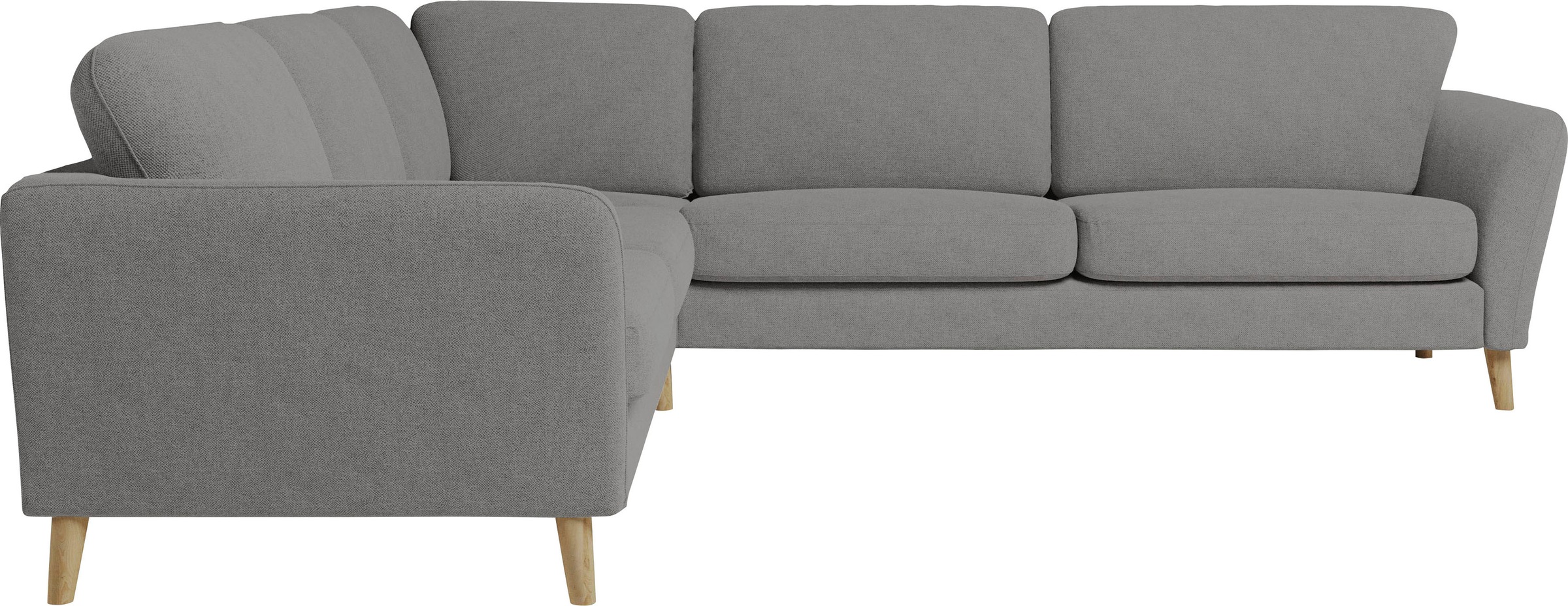 Home affaire Ecksofa "MARSEILLE 278/278 cm, L-Form, Webstoff, Flachgewebe, günstig online kaufen