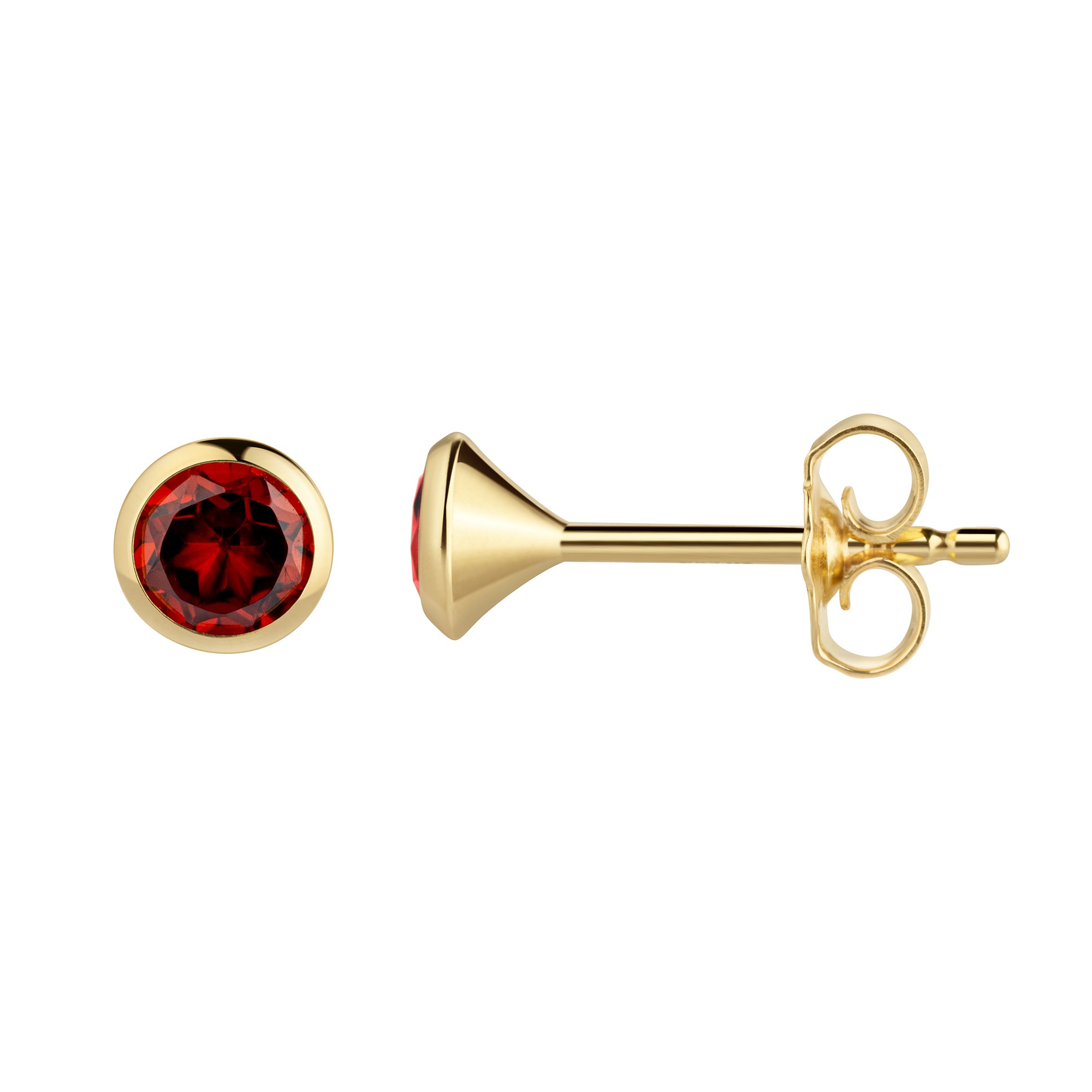 Vivance Paar Ohrstecker »585/- Gelbgold Granat«