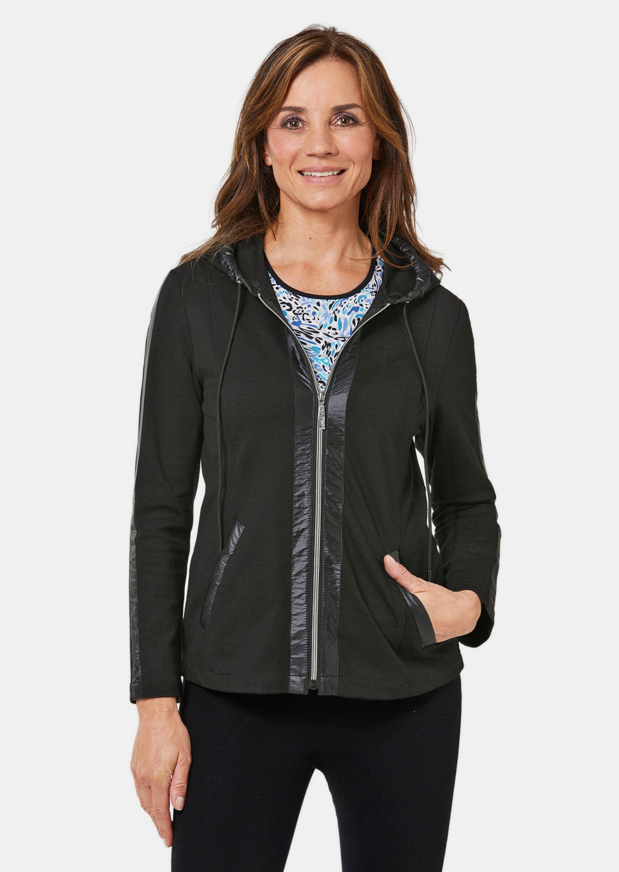 Thumbnail - GOLDNER Kurzjacke "Kurzgröße bequeme Freizeitjacke mit Kapuze"