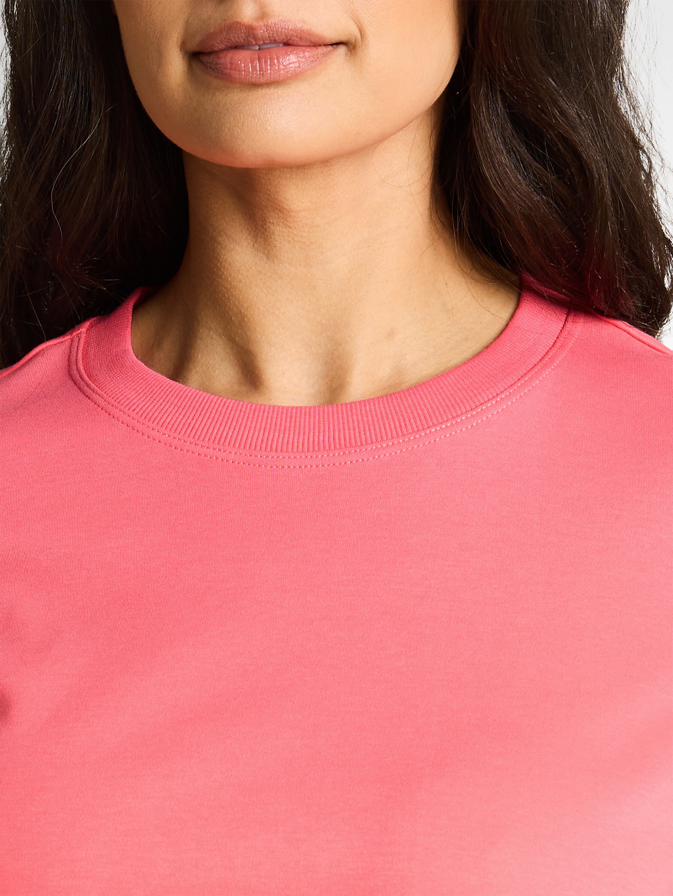 T-Shirt TOM TAILOR, Damen, Gr. M, soft coral pink, Single Jersey, Obermaterial: 100% Baumwolle, unifarben, regular fit normal, Rundhals, gerader Abschluss, Shirts T-Shirt 3
