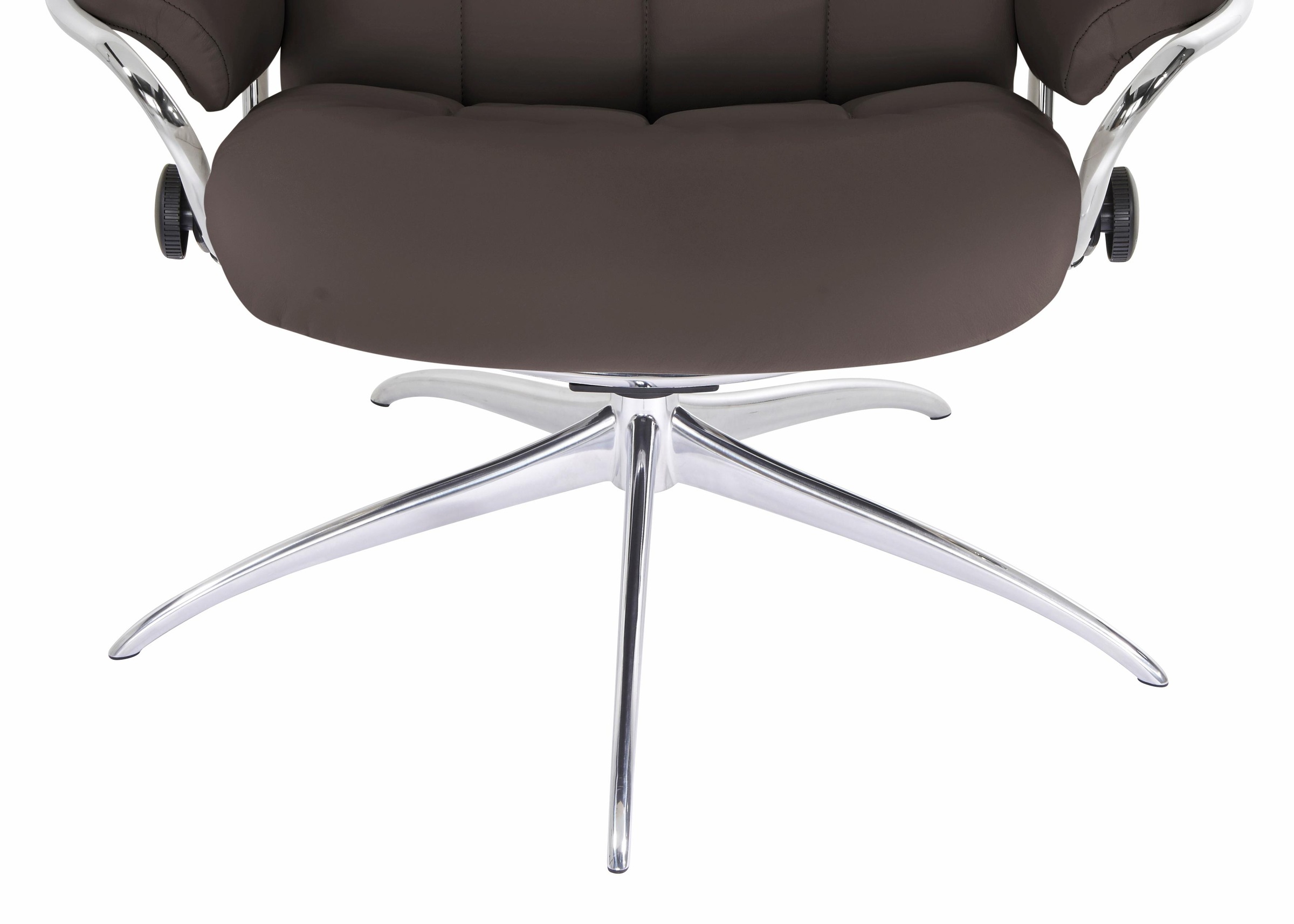 Stressless® Relaxsessel »London«, (Set, Relaxsessel mit Hocker), mit Hocker, High Back, mit Star Base, Gestell Chrom