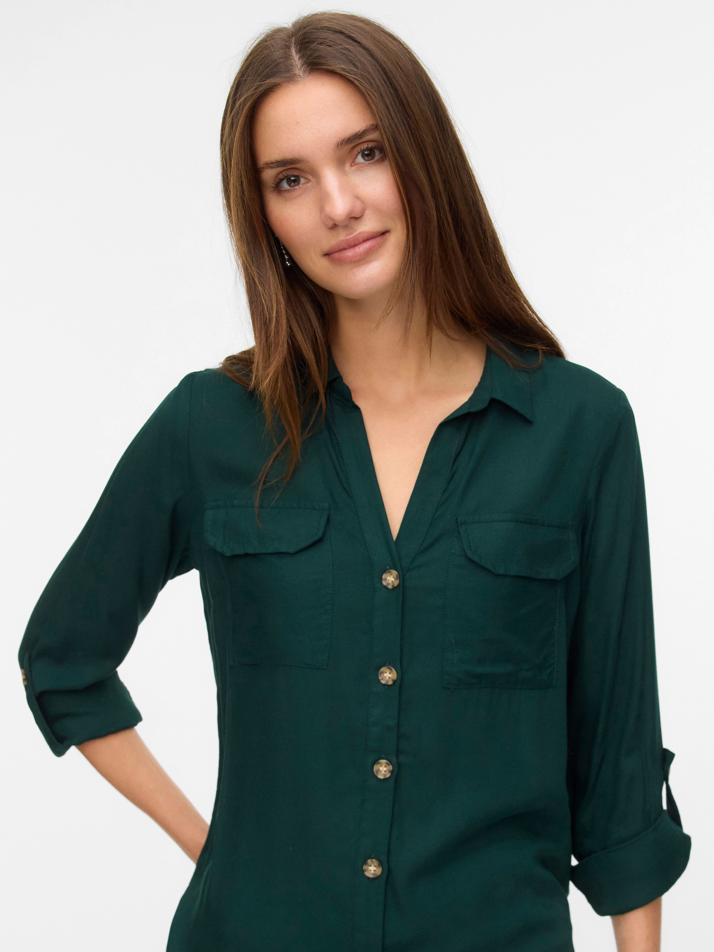 Vero Moda Hemdbluse "VMBUMPY L/S SHIRT NEW WVN GA NOOS" günstig online kaufen