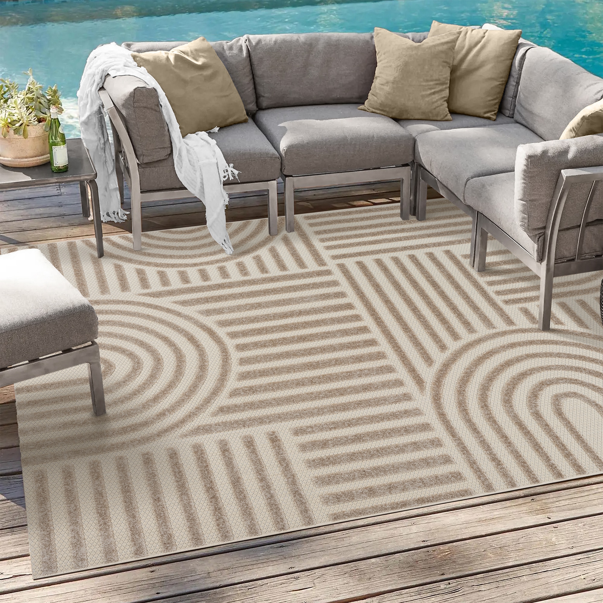 Sanat Teppich "Berlin" rechteckig 6 mm Höhe In -und Outdoor geeignet, Außen günstig online kaufen