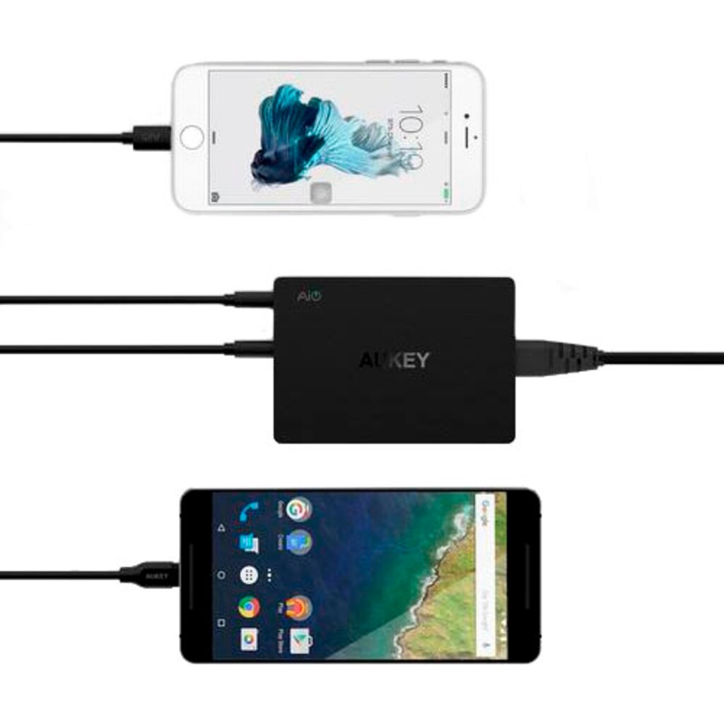 AUKEY Smartphone-Ladegerät »6 USB Port Qualcomm Quick Charge 3.0 Desktop Charger«