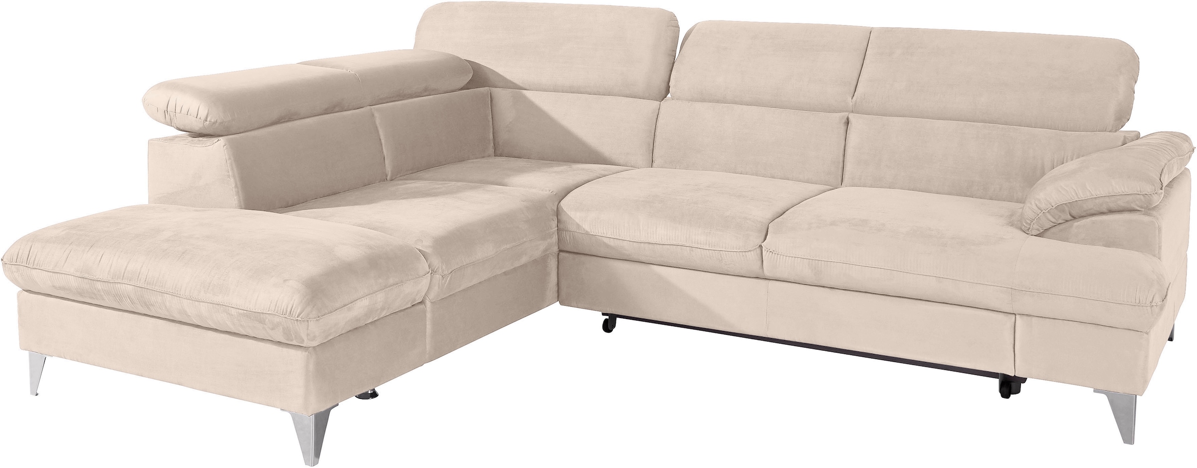 COTTA Ecksofa "Caluso L-Form", mit Kopfteilverstellung, wahlweise mit Bettf günstig online kaufen