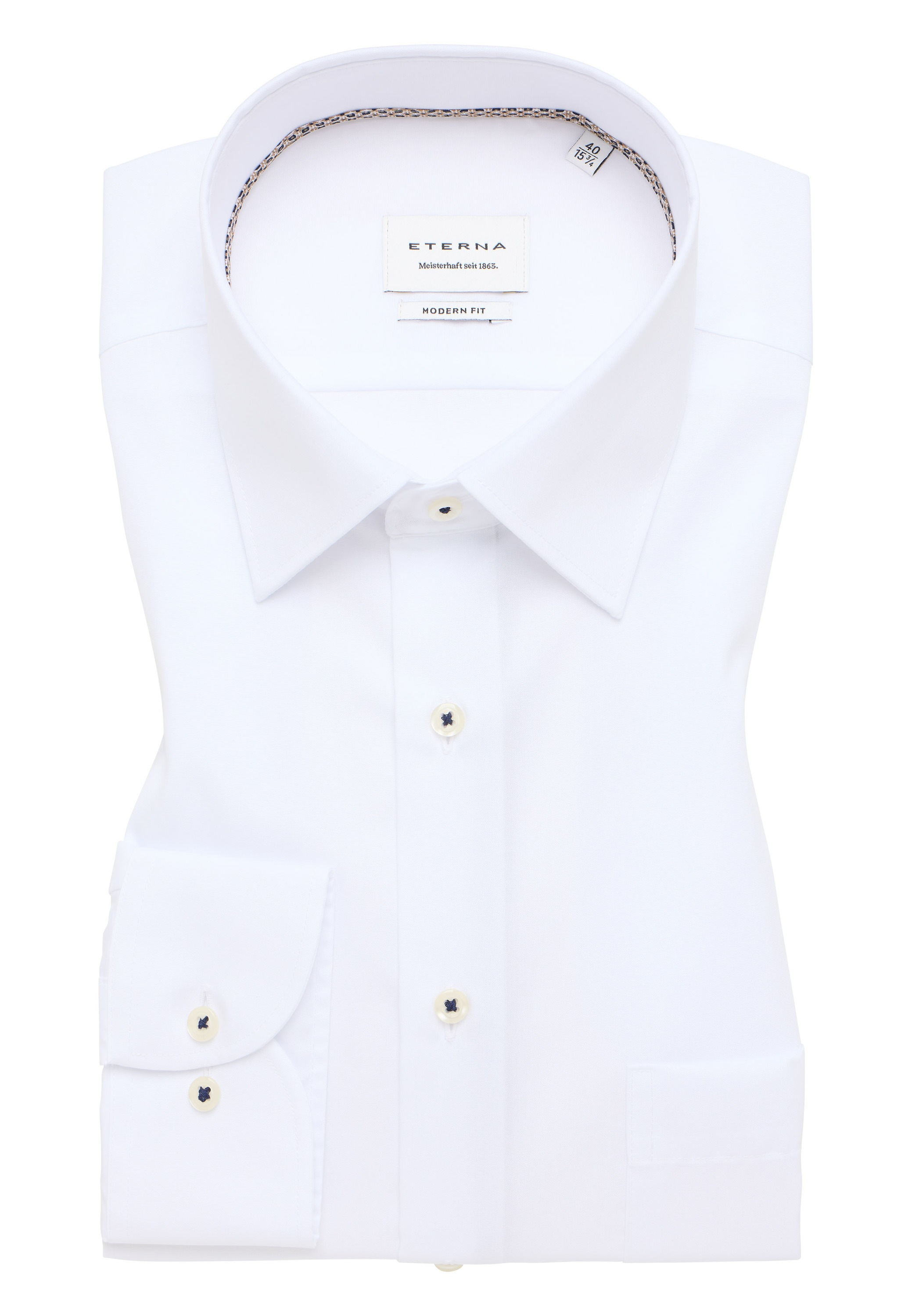 Eterna Langarmhemd »MODERN FIT«, NON IRON (bügelfrei)