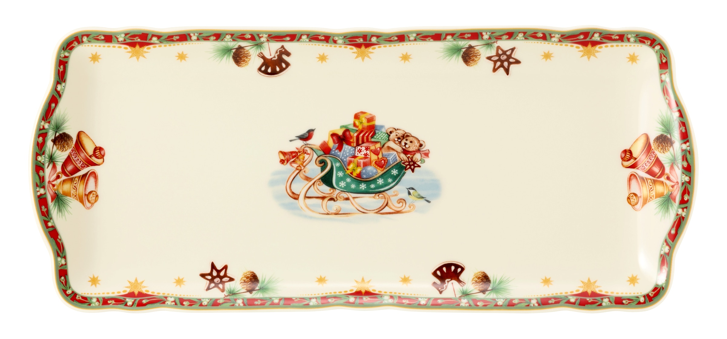 Seltmann Weiden Kuchenplatte "Marieluise, mit Weihnachtsmotiv" Servierplatt günstig online kaufen