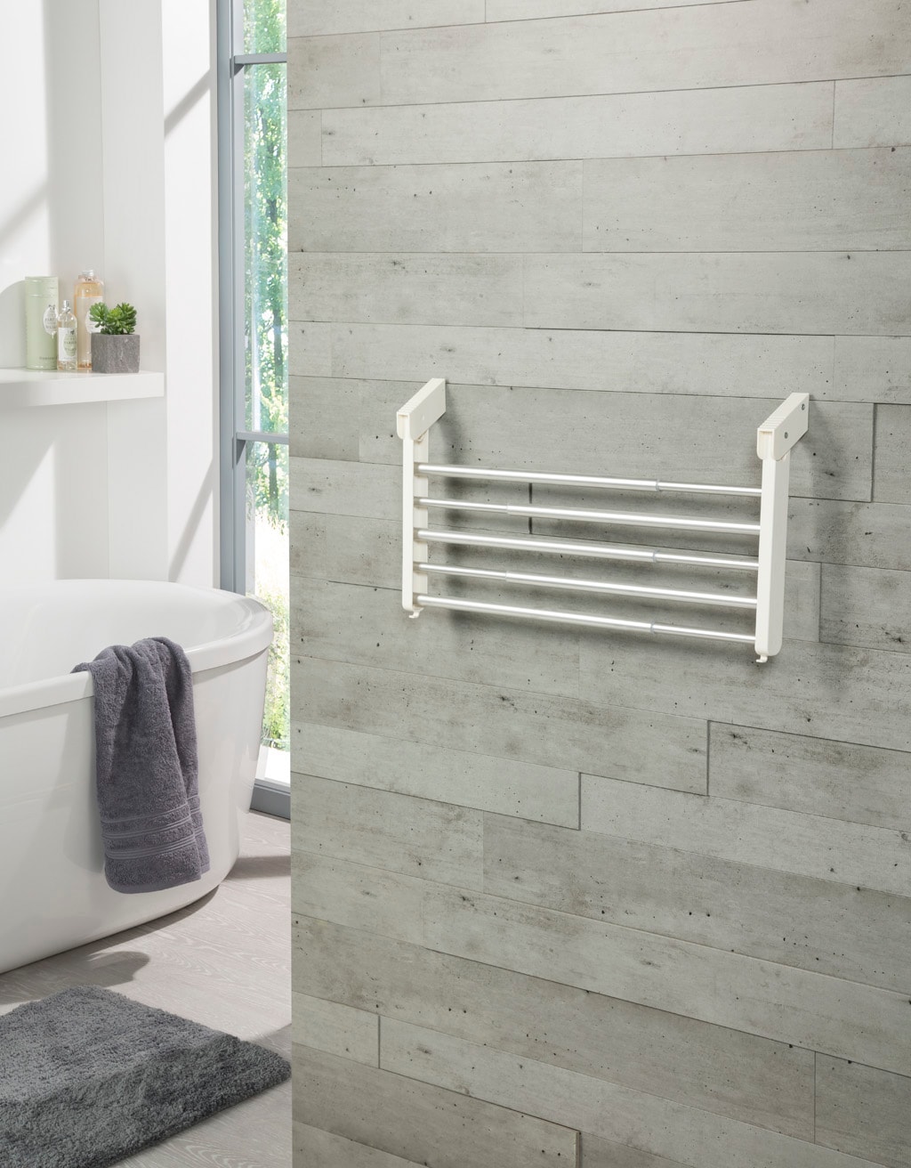 RUCO Heizungswäschetrockner, B:82cm H:4cm T:34cm, grau, Wäscheständer, Aluminium/Kunststoff, verstellbar in der Breite