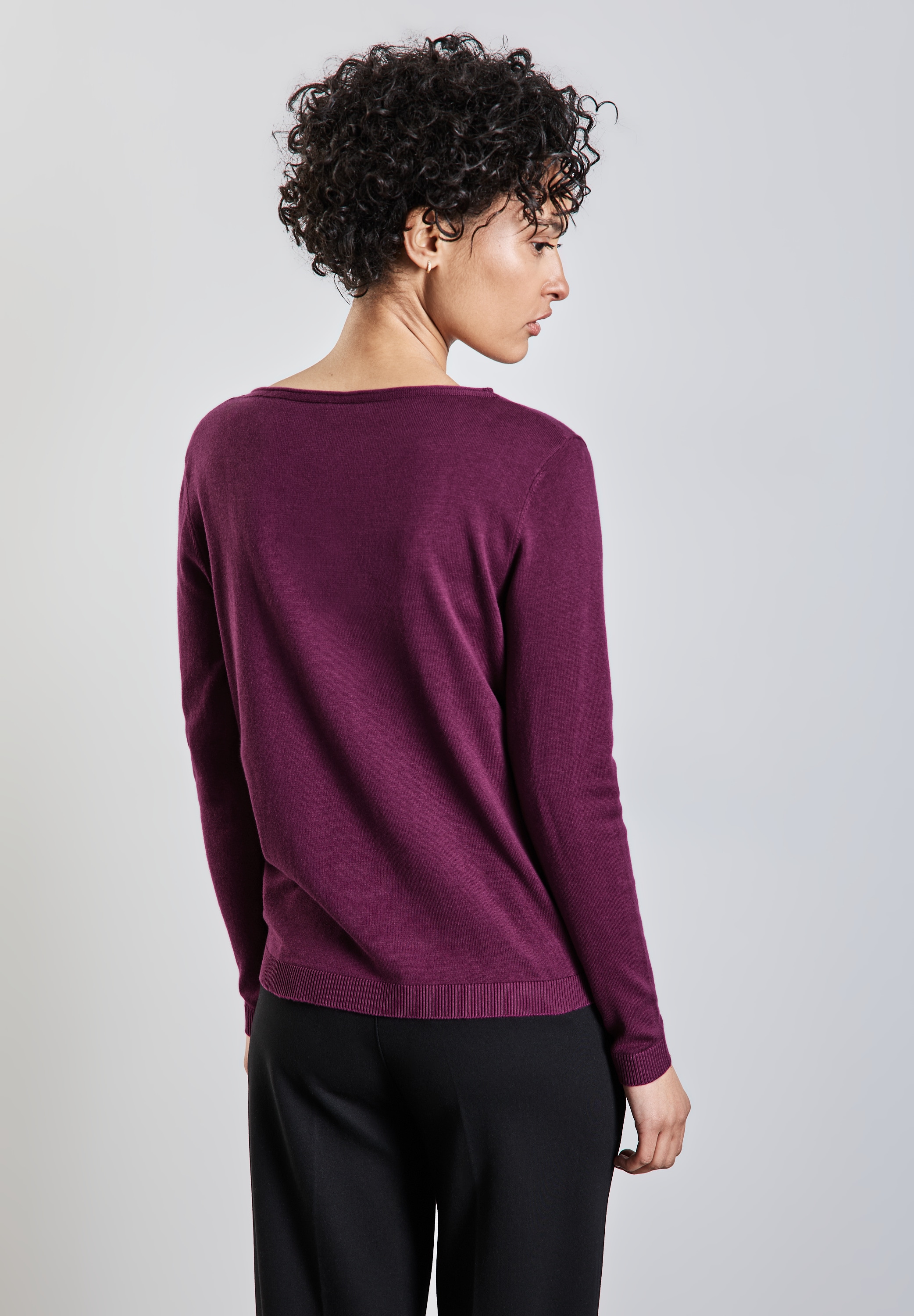 STREET ONE Strickpullover, mit U-Boot-Ausschnitt