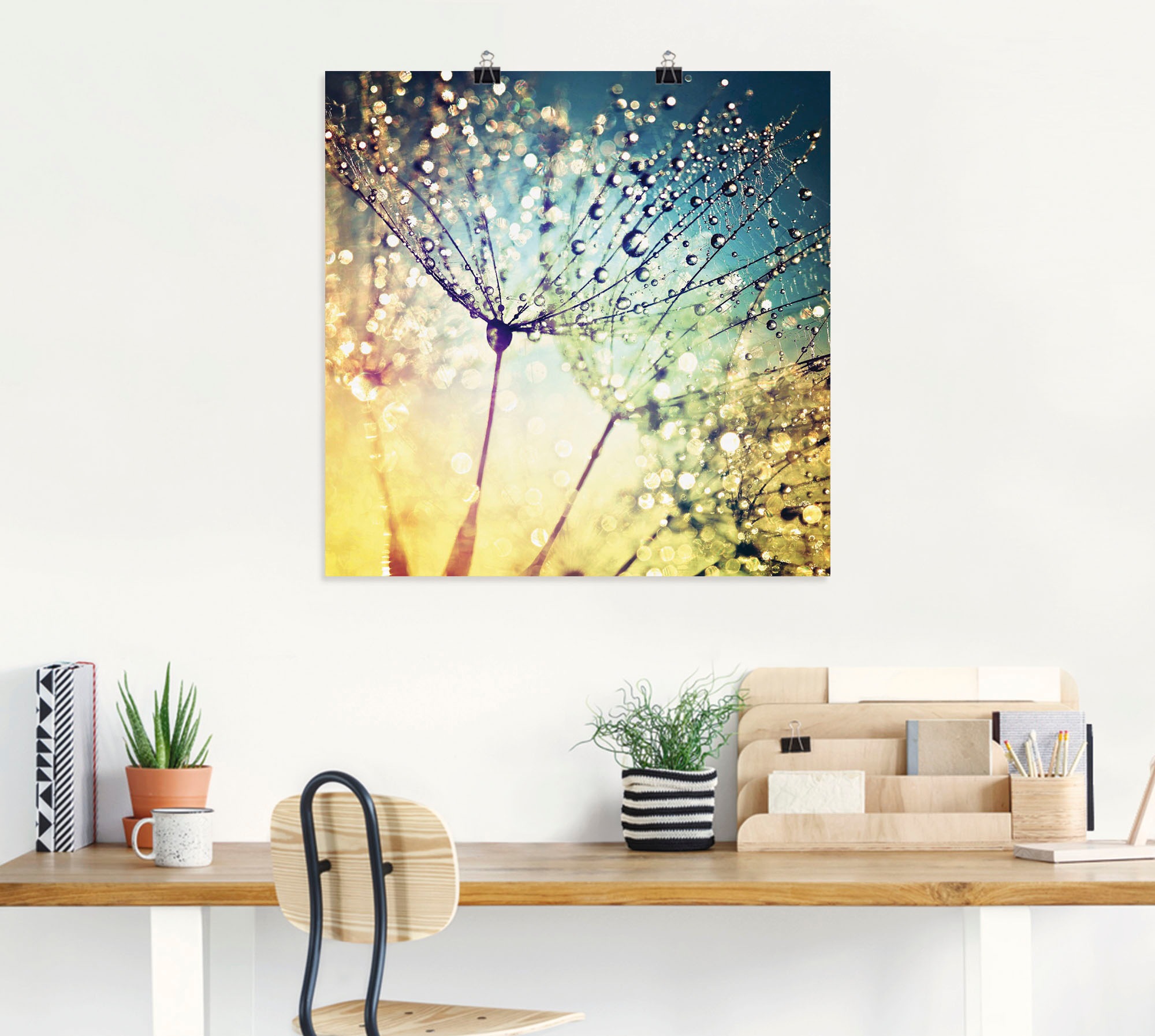 Artland Wandbild "Pusteblume Zaubertropfen" 1 Stk. tlg. als Alubild, Outdoo günstig online kaufen