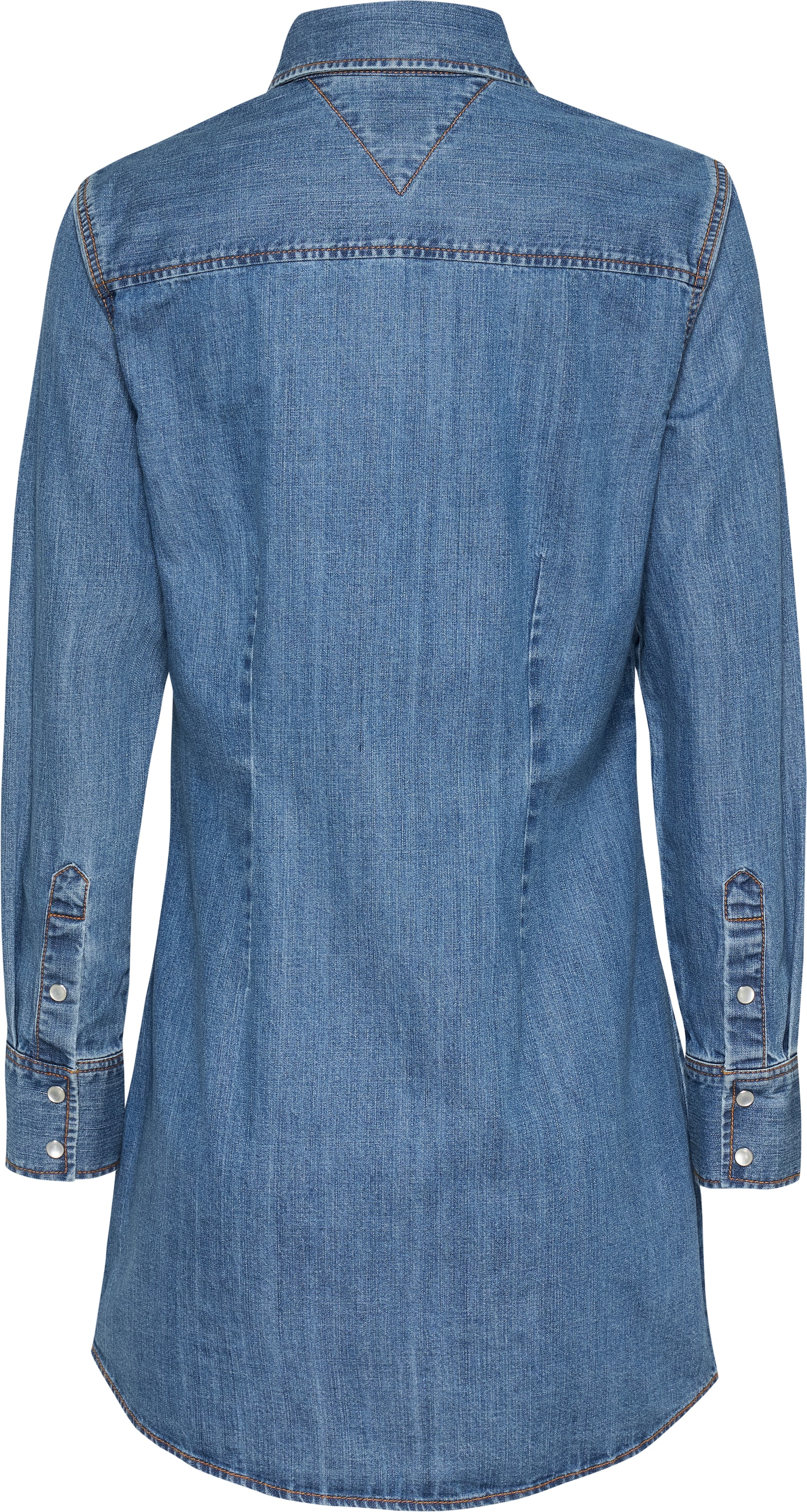 Tommy Jeans Jeanskleid »REGULAR WESTERN DRESS«, mit Logostickerei